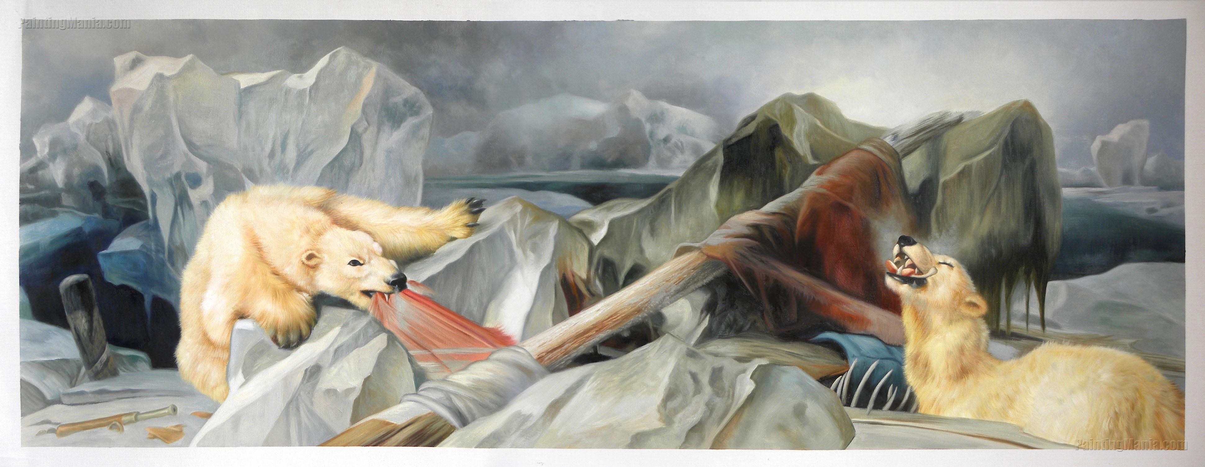 Man Proposes, God Disposes Edwin Landseer 1864 r/CreepyArt