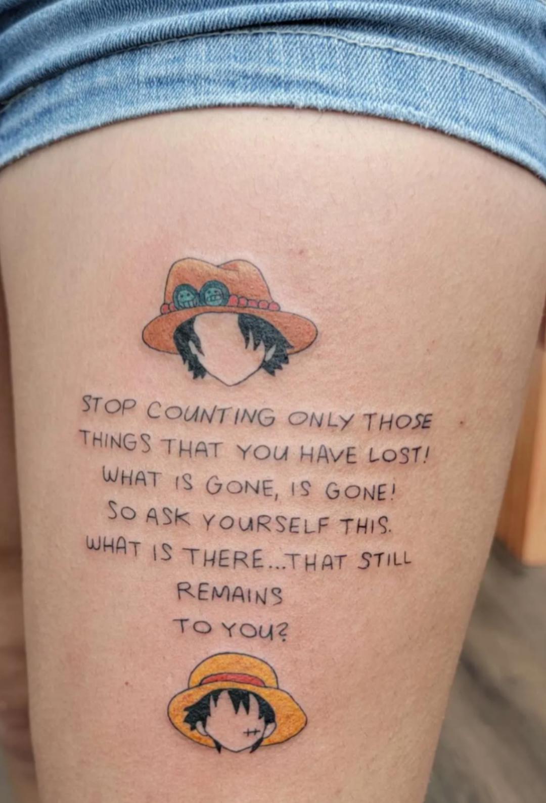 Finally got a One Piece tattoo! r/OnePiece