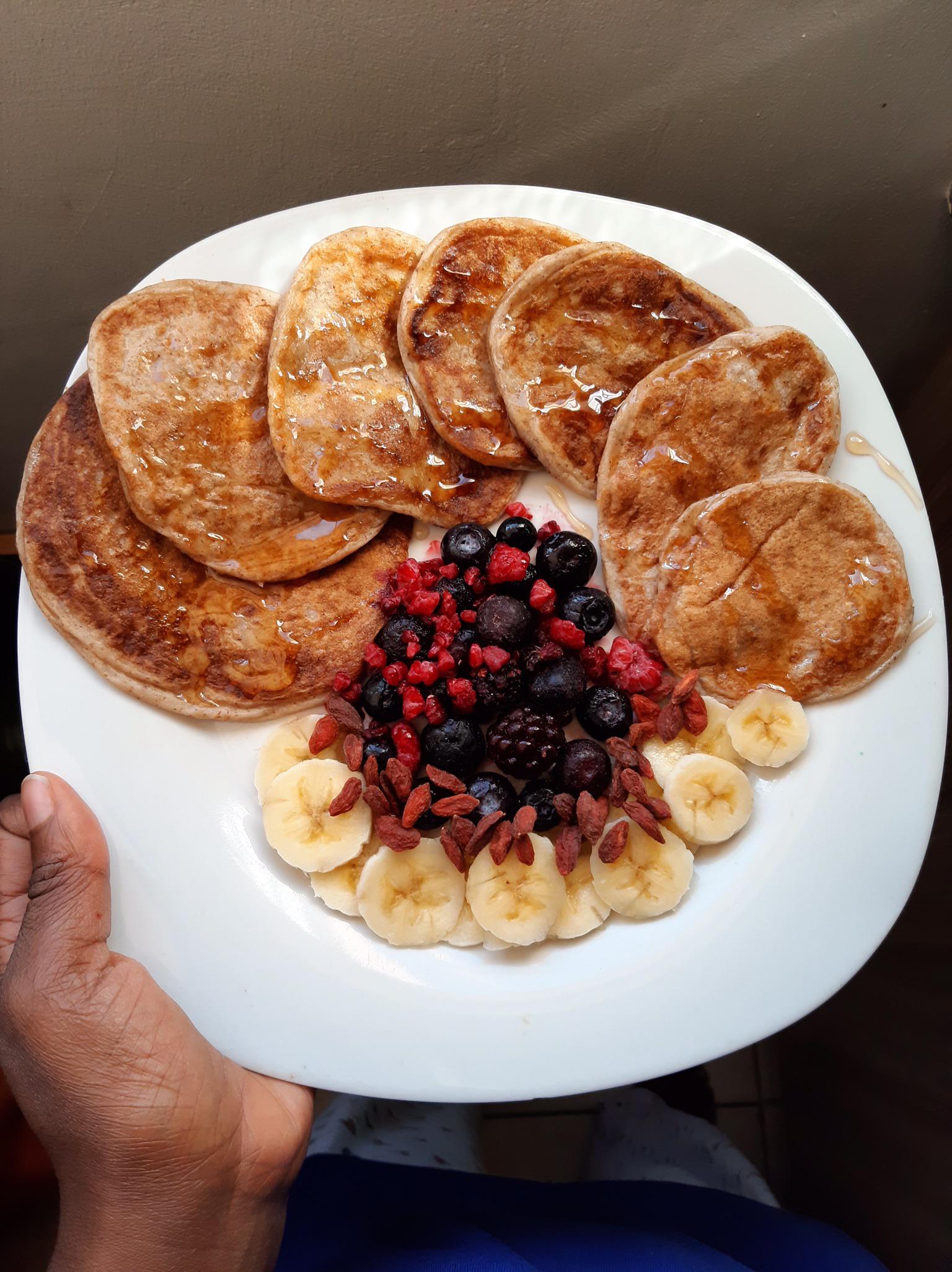 405cal Breakfast. Add xanthan gum and flaxmeal to add volume to your