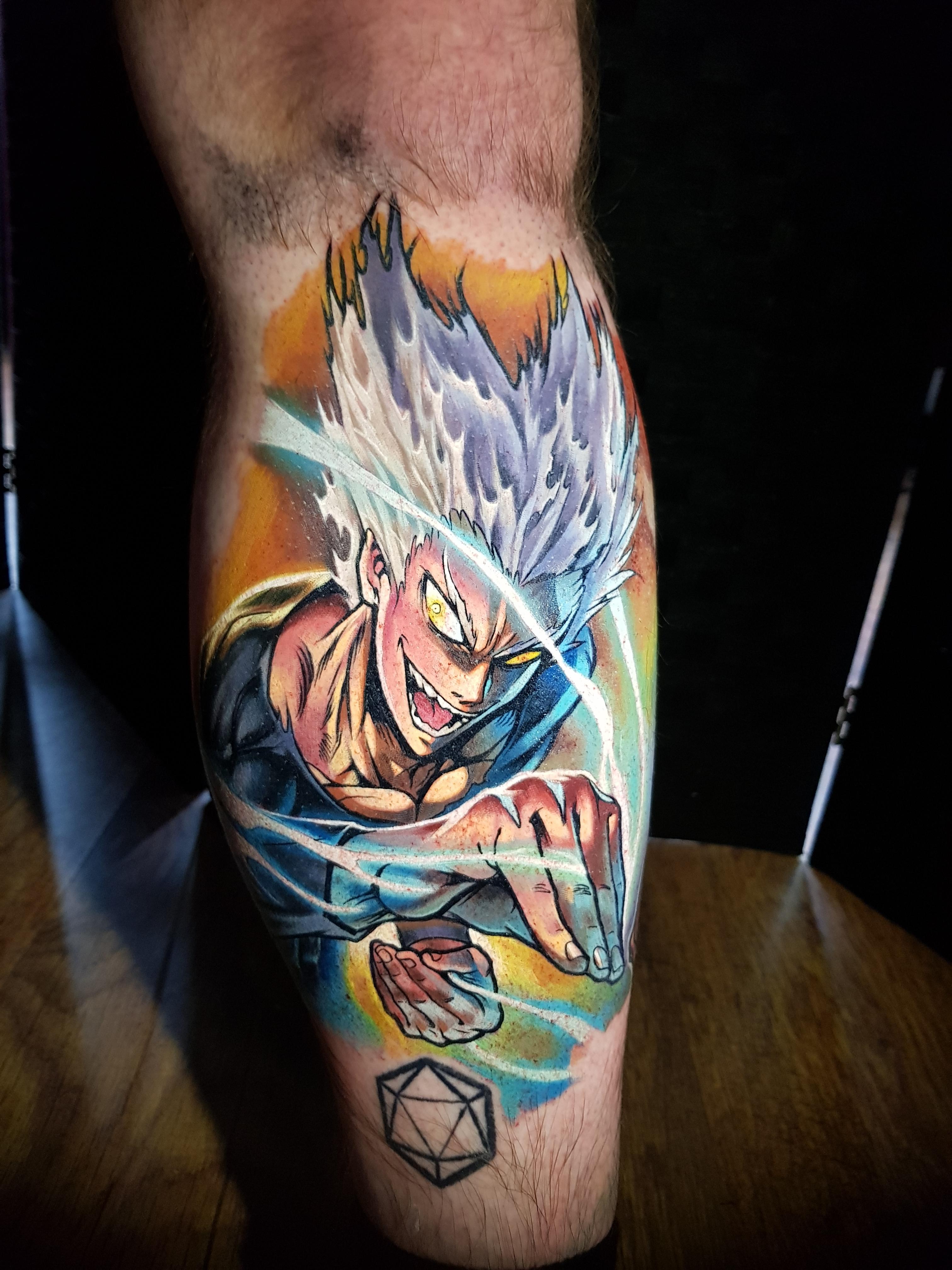 Garou tattoo (raw photo sans background/frame) OnePunchMan
