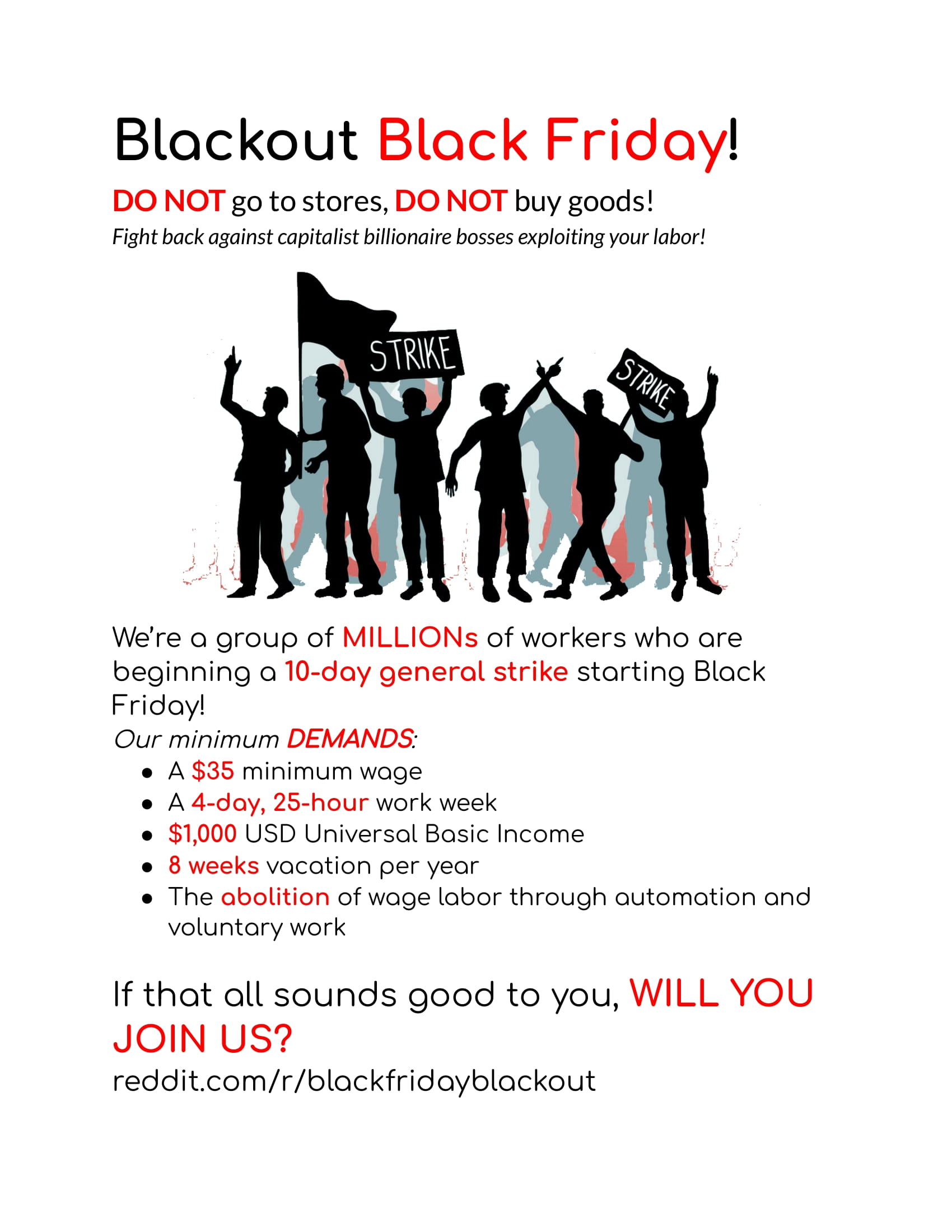 Blackout Black Friday! : r/LateStageCapitalism