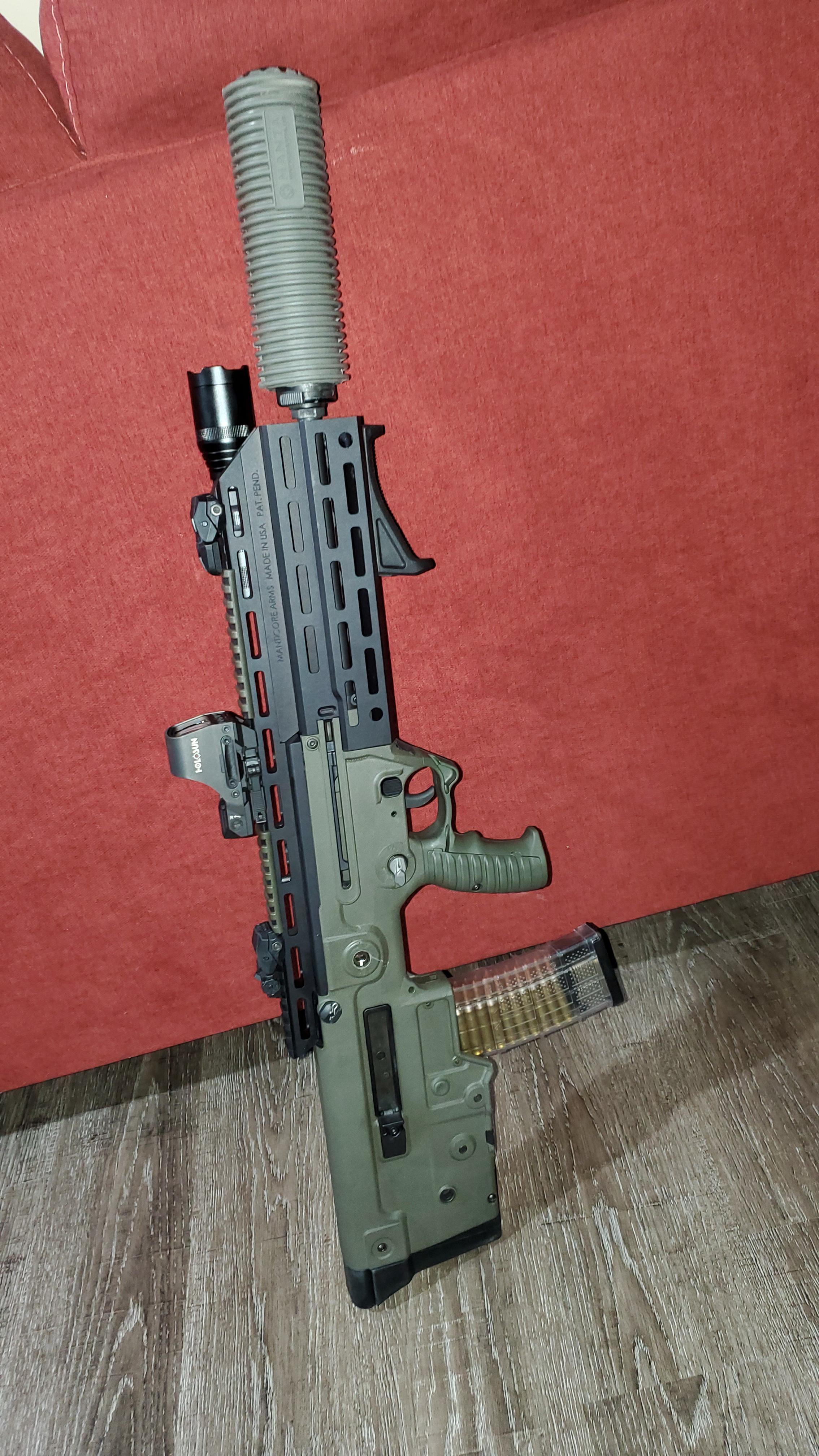 I think it's done. Tavor X95 with Manticore Arms MLOK handguard