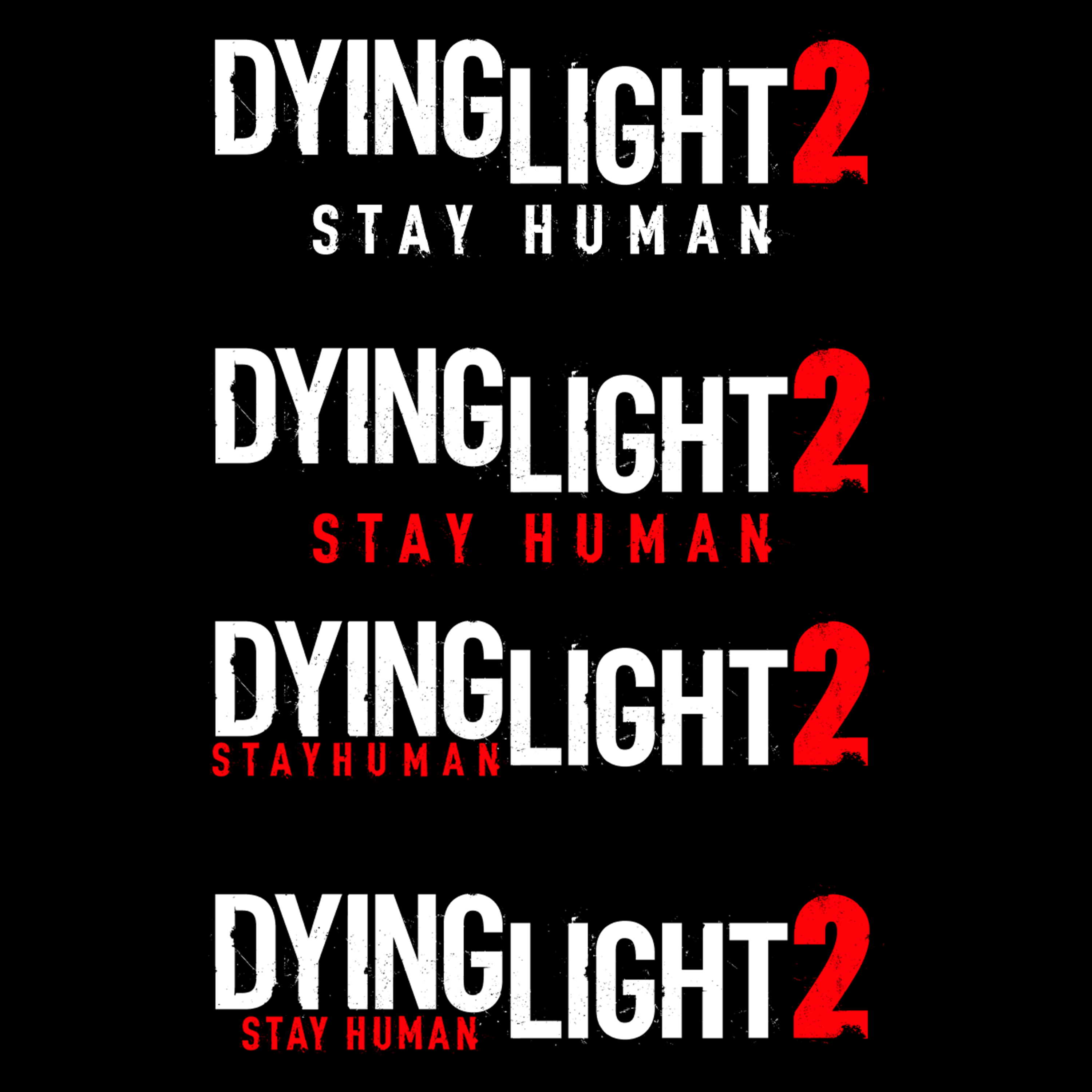 I made some variations to the new official 'Stay Human' subtitle in the