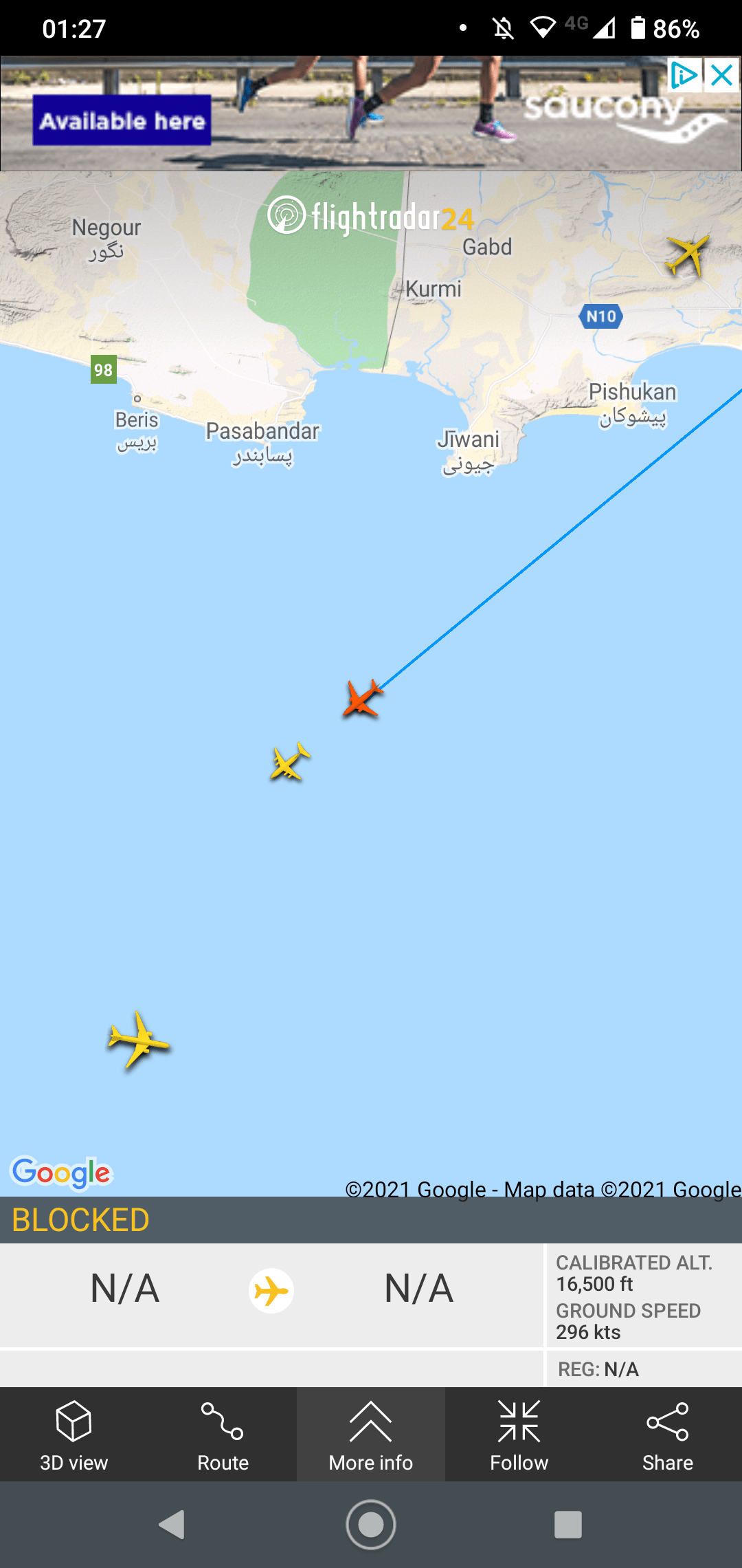 This C130 (Per ABS exchange) is listed as blocked? The C17 ahead of it