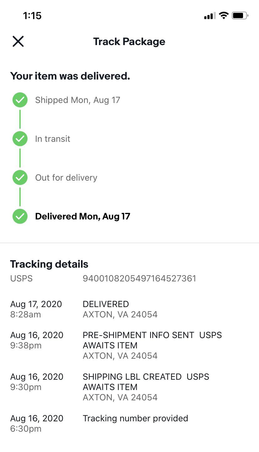 Item marked as delivered... to seller’s address? r/Ebay