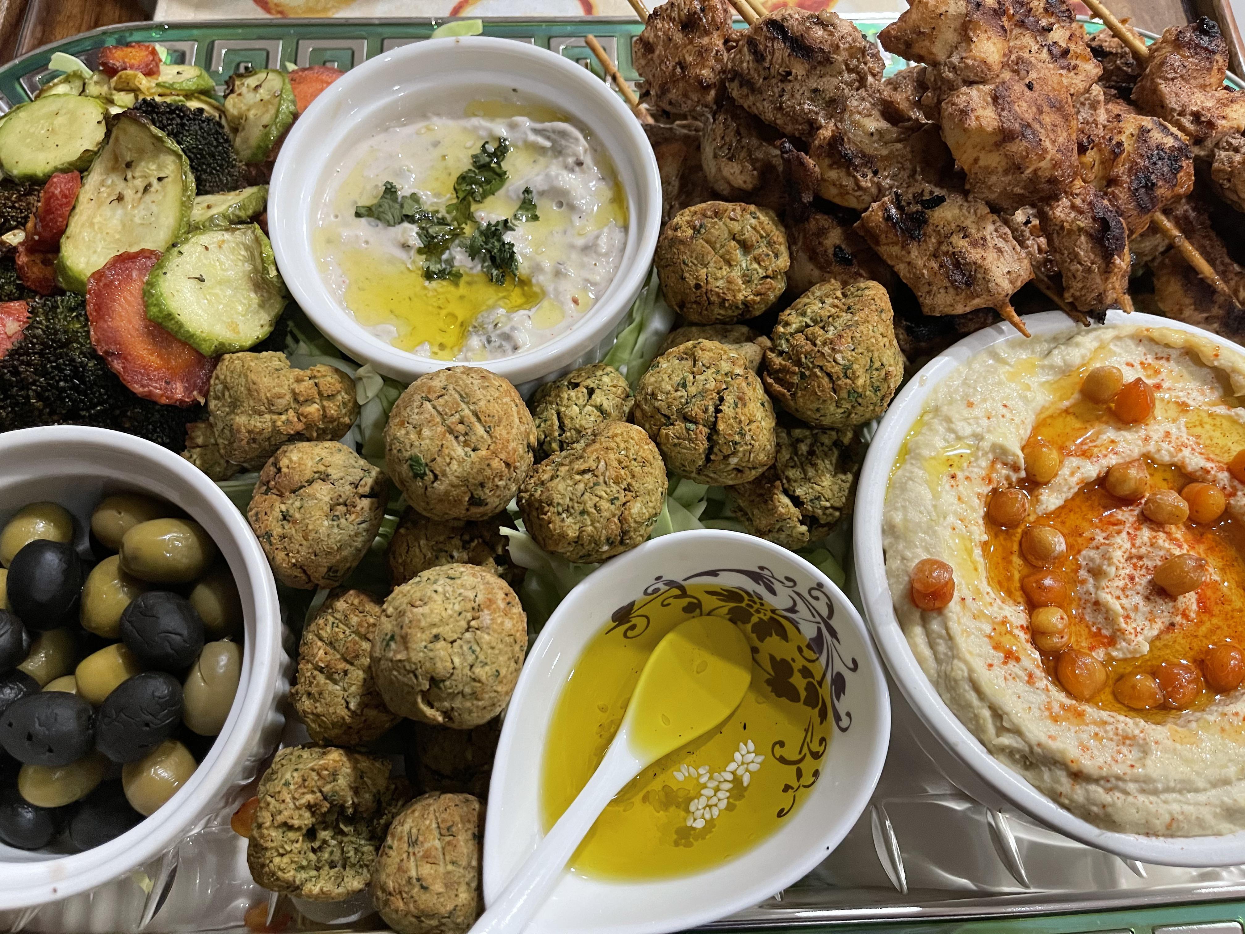 Arabic mezze platter FoodPorn