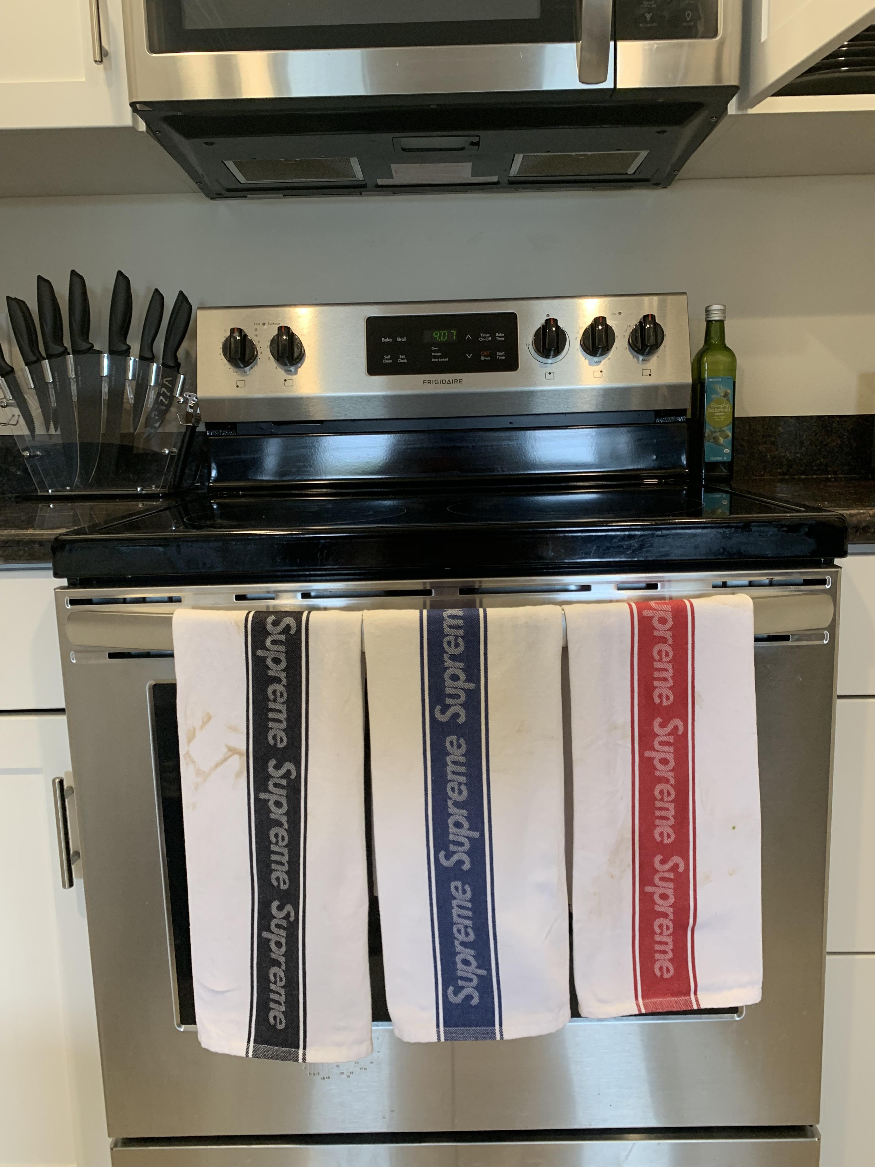 Been putting the kitchen towels to good use r/supremeclothing