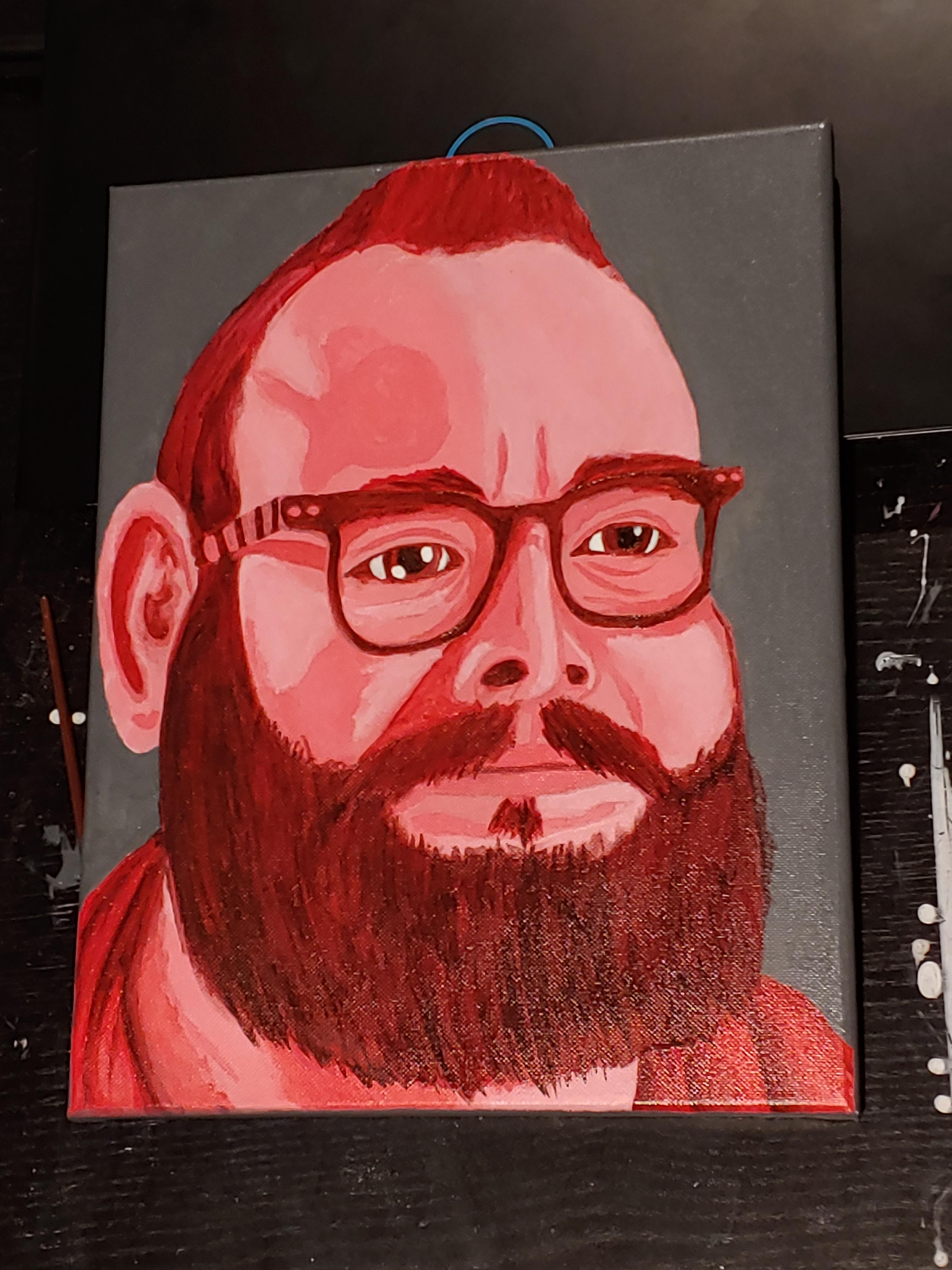 Self portrait. Bad camera angle. Jazza