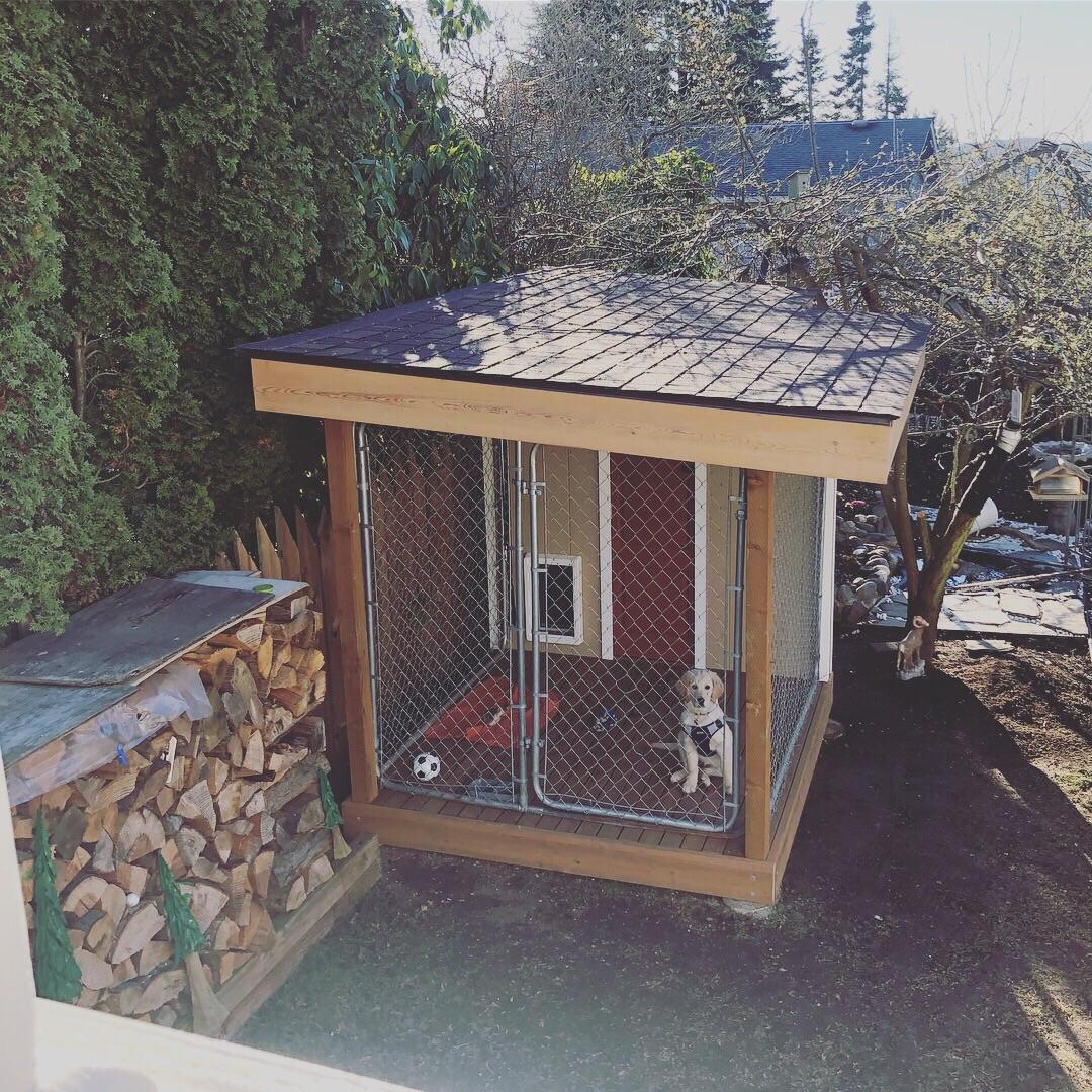 Dog house I built. (Insulated, and heated floor inside) r/DOG