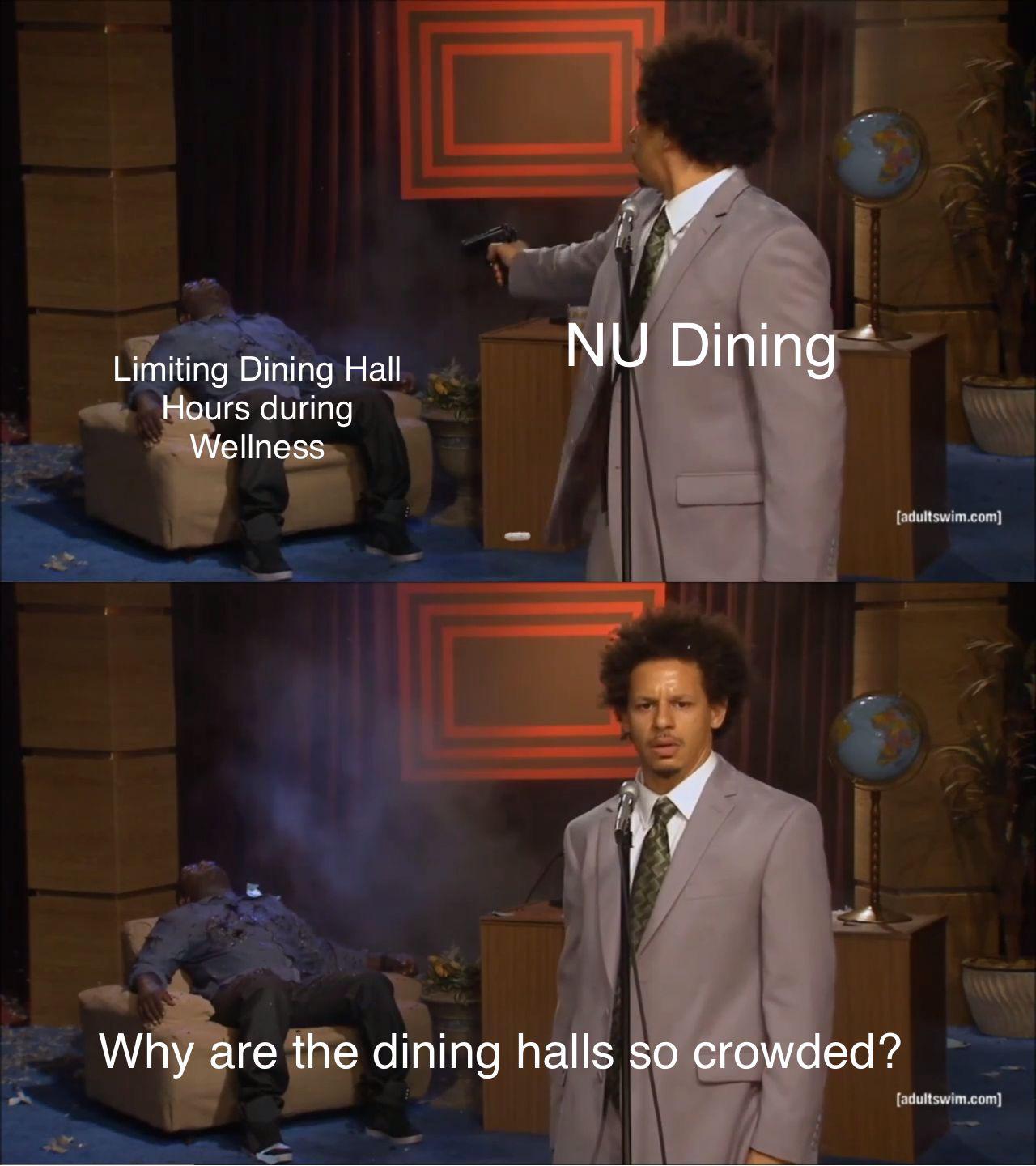 Dining limits hours to prevent the spread of Covid *Dining halls get