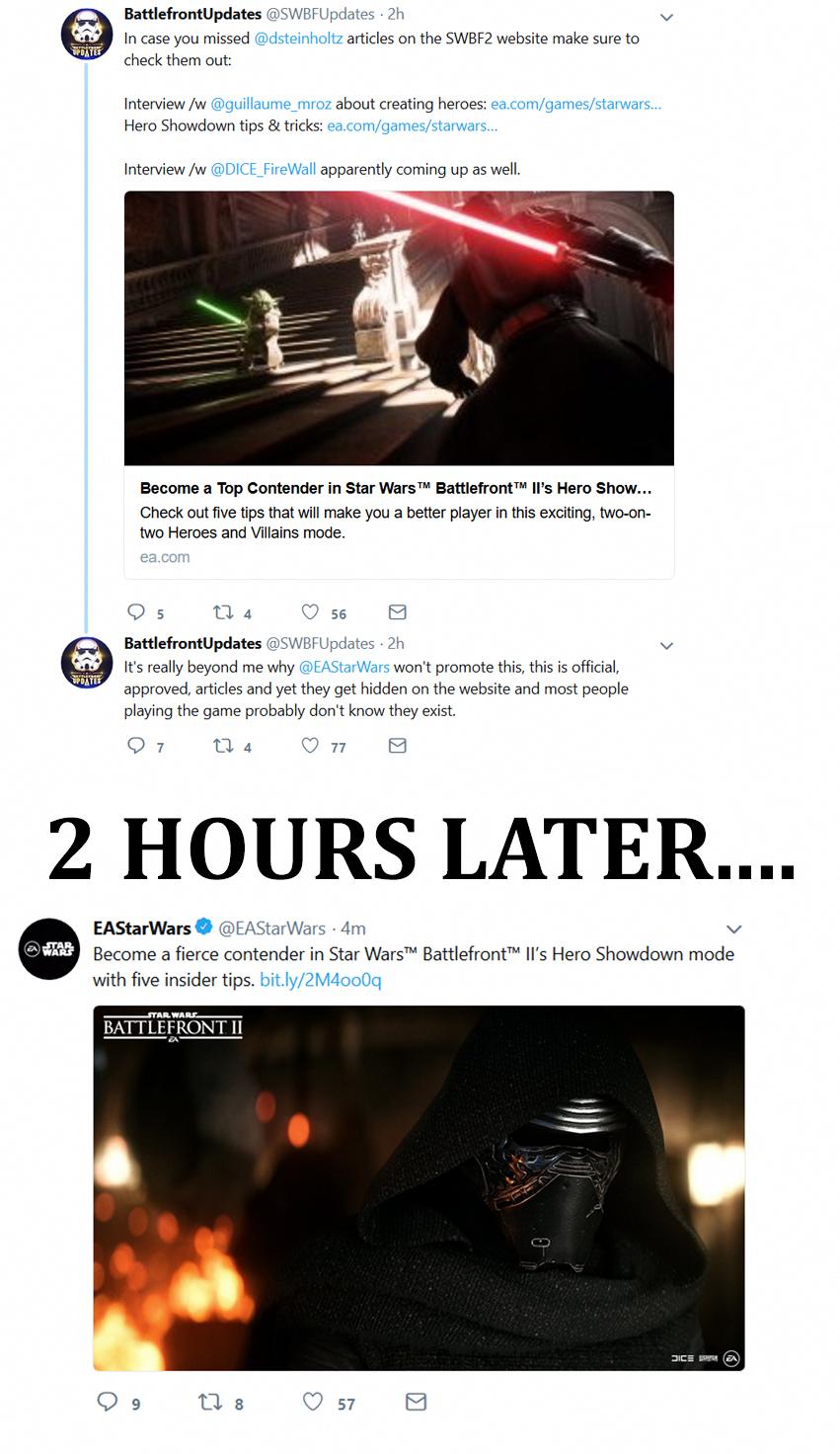 So if we keep our words heard by EA and we have constructive criticism