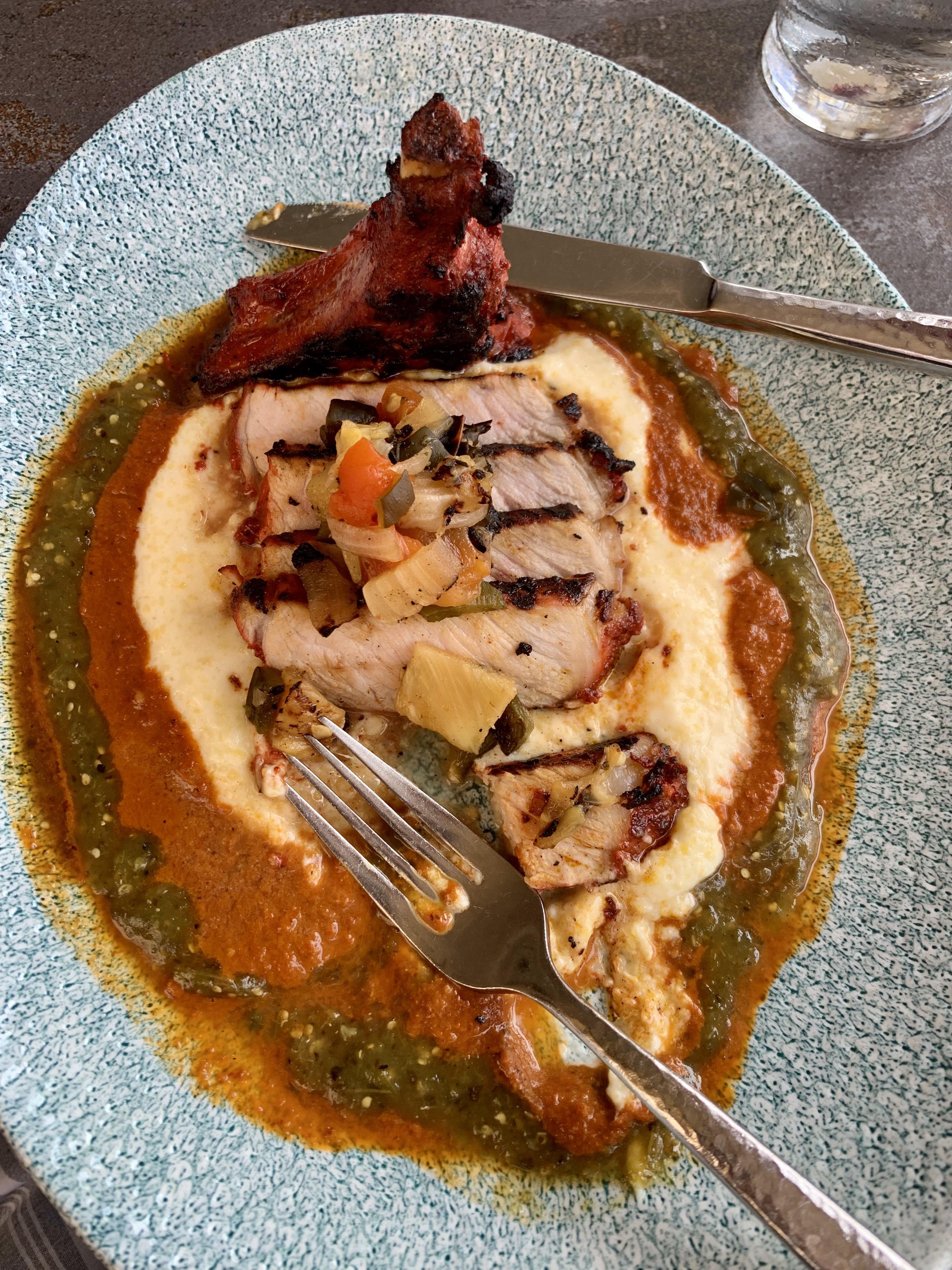 New favorite at Lamplight Lounge Al Pastor Pork Chop. Move over