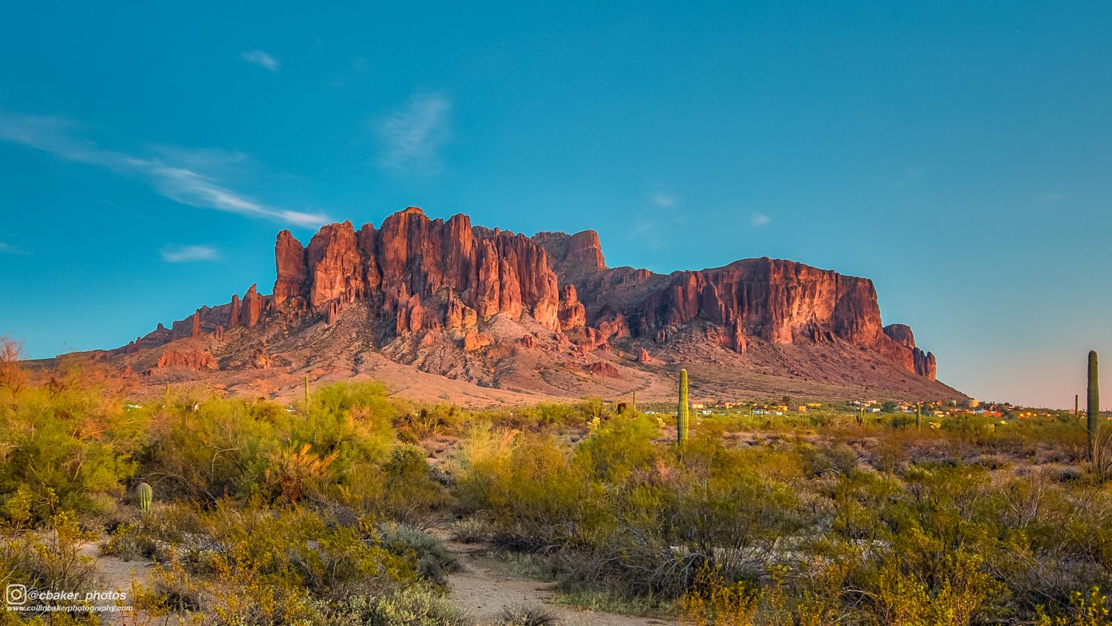 Sunset at Superstition Mountain r/phoenix