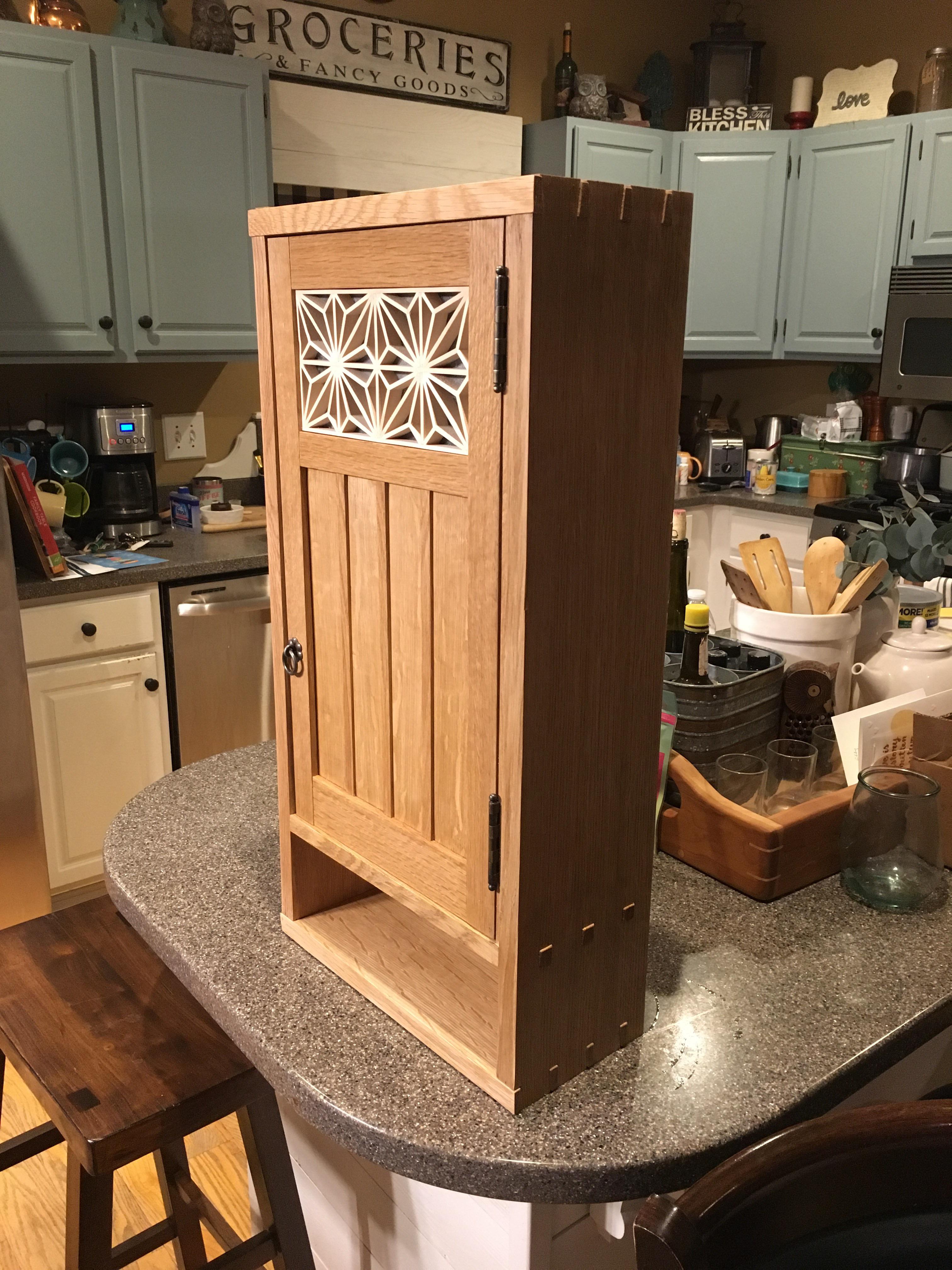 I tried my hand at a Mike Pekovich designed wall r/woodworking