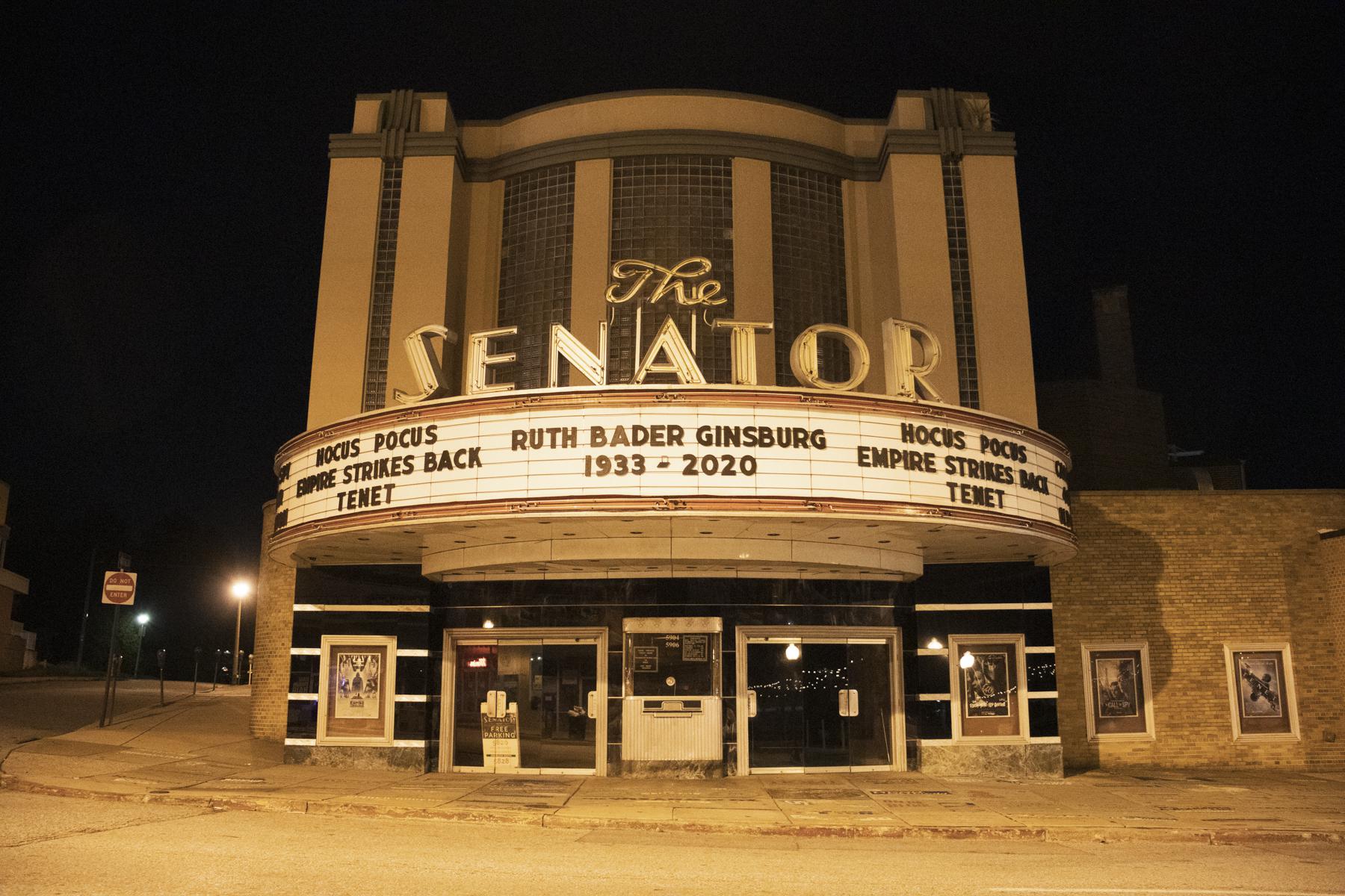 The Senator Theatre at Night r/baltimore