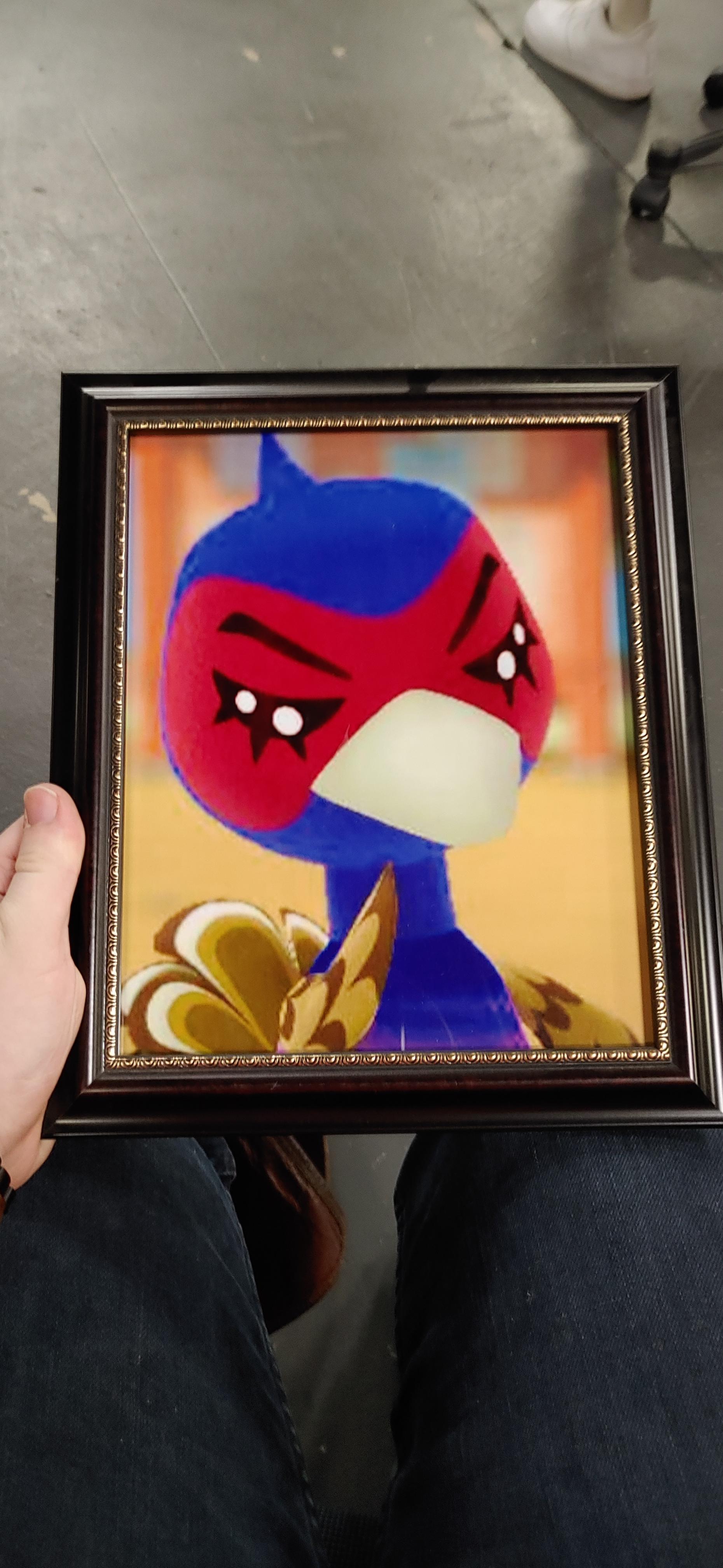 My mom's favourite villager is Phil, and her most prized possession is the photo he gave her