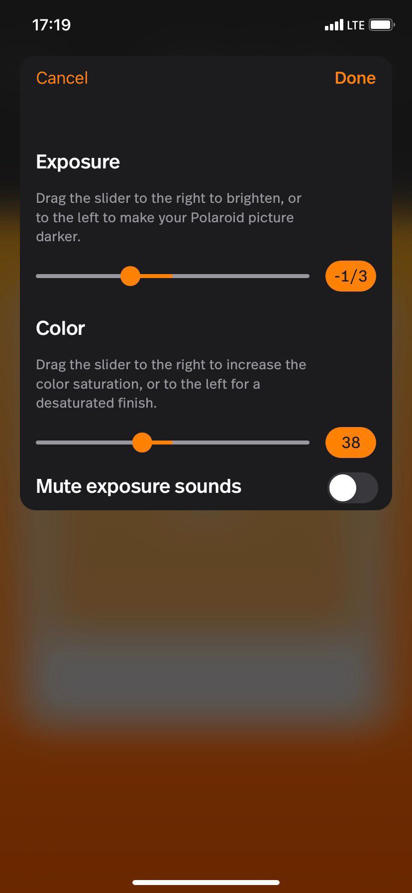 Settings on the Polaroid App? Need help... Polaroid