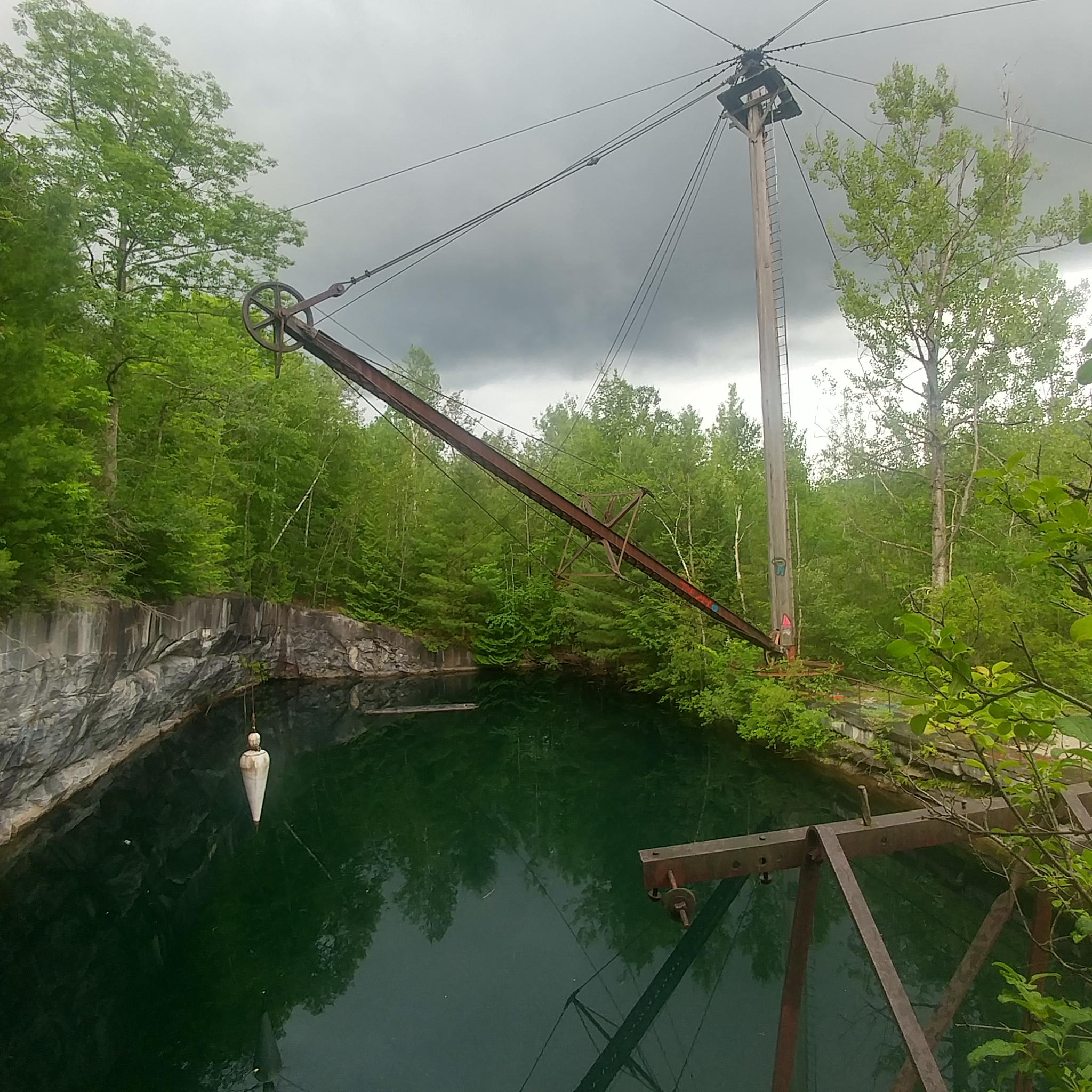 Abandoned quarry site 1, Vermont. r/AbandonedPorn