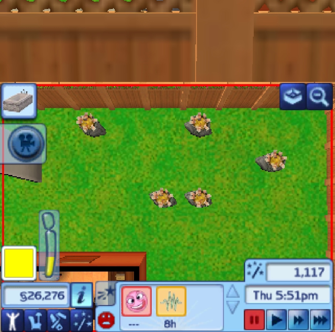 I'm playing the 3DS version of Sims 3 since my laptop broke and my sim