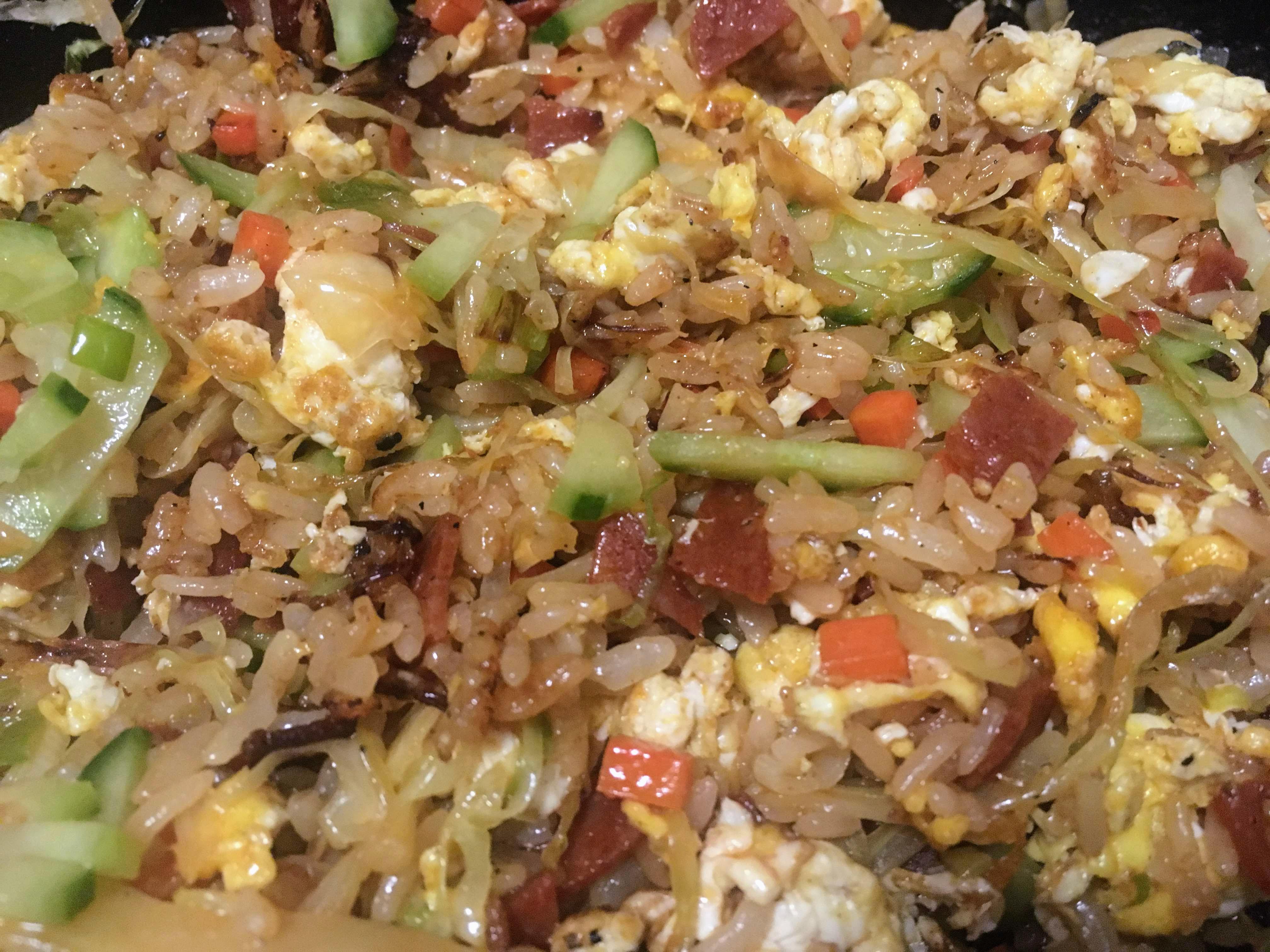 [homemade] Pepperoni Fried Rice r/food