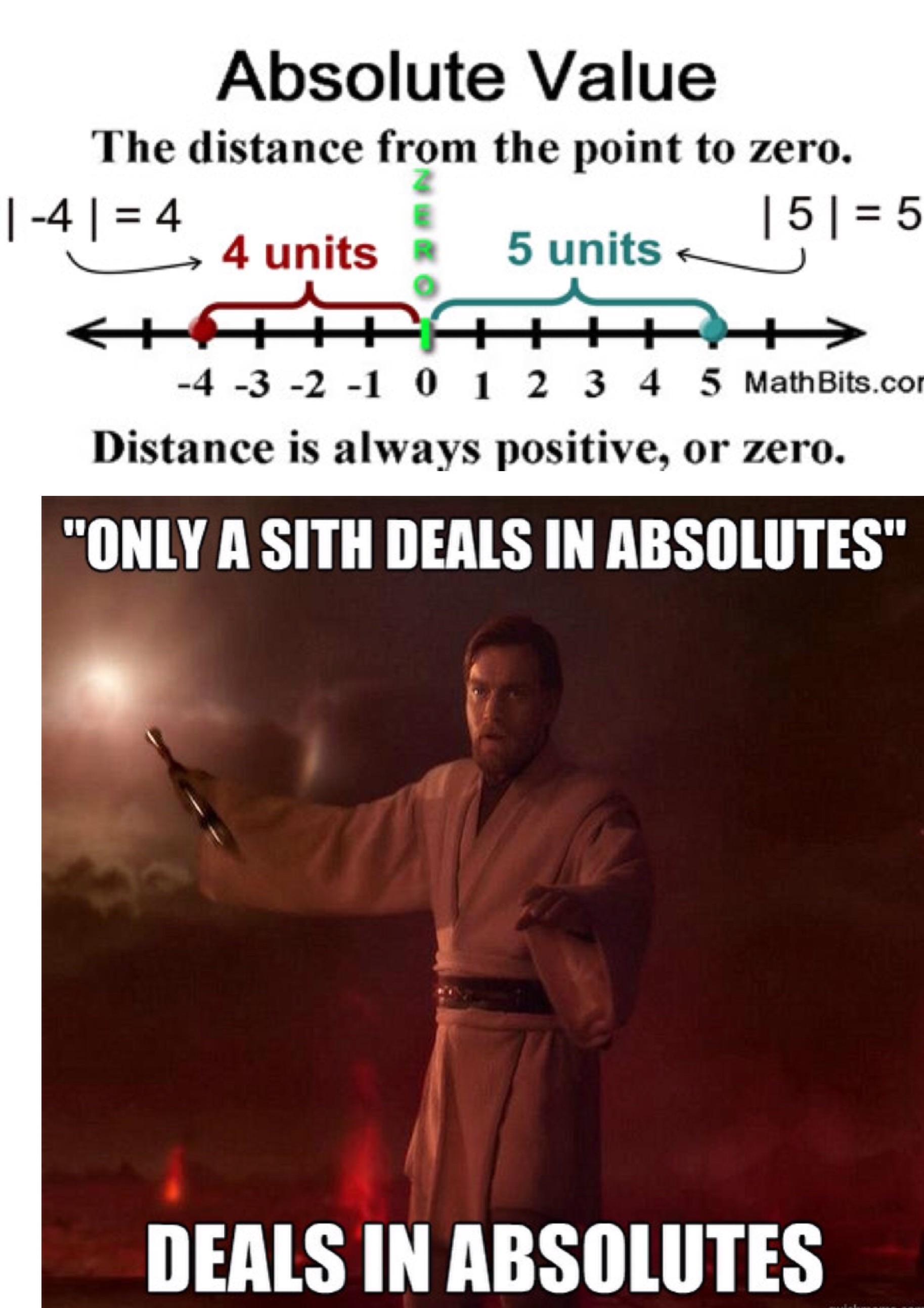 Only a Sith deals in absolutes : PrequelMemes