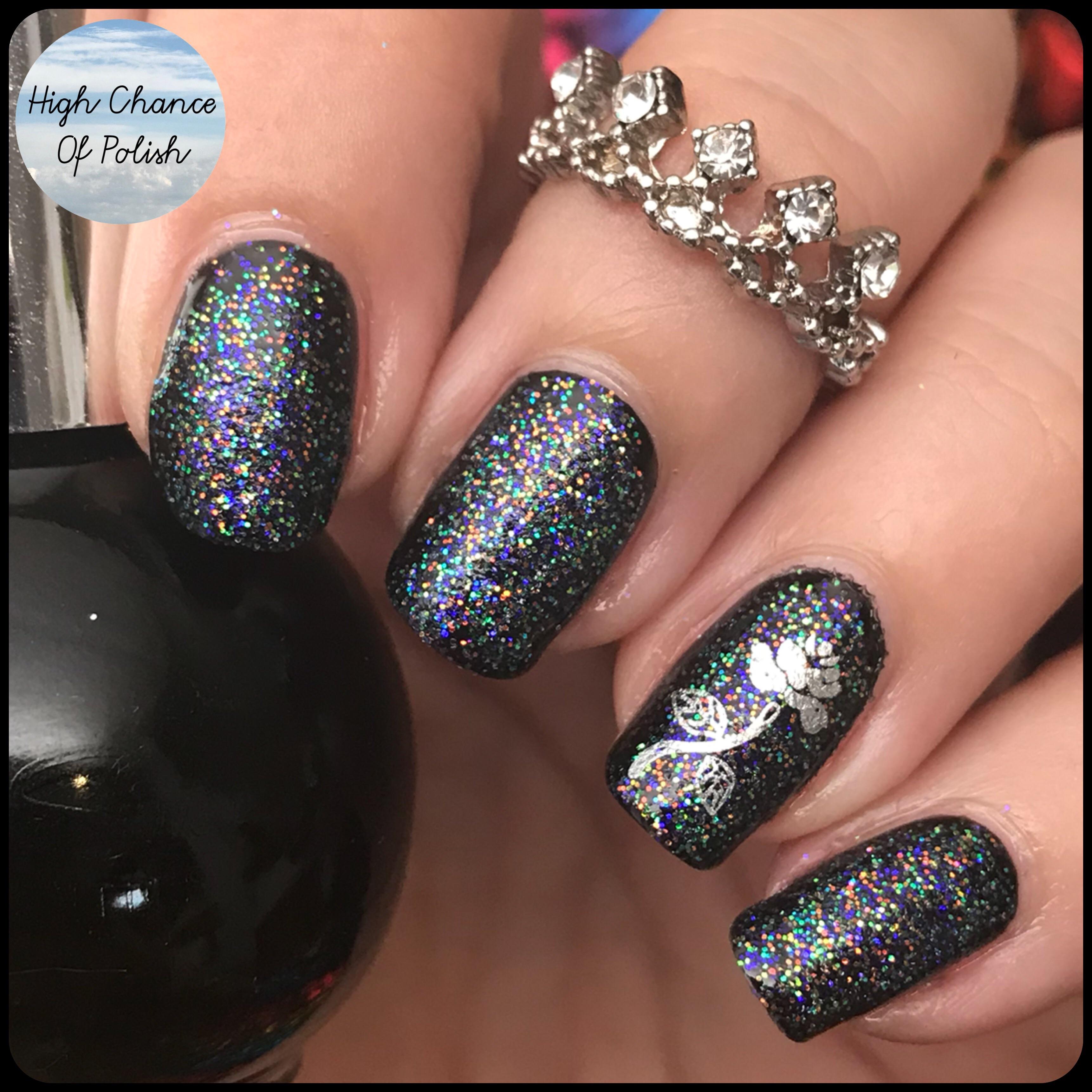 Glitter nail art 💙 r/nail_art