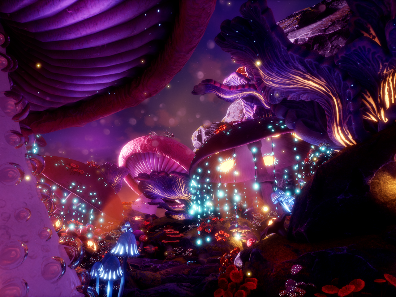 [3D] VR Shroom world by VR artist and Innovator Alex Gomersall [Intel