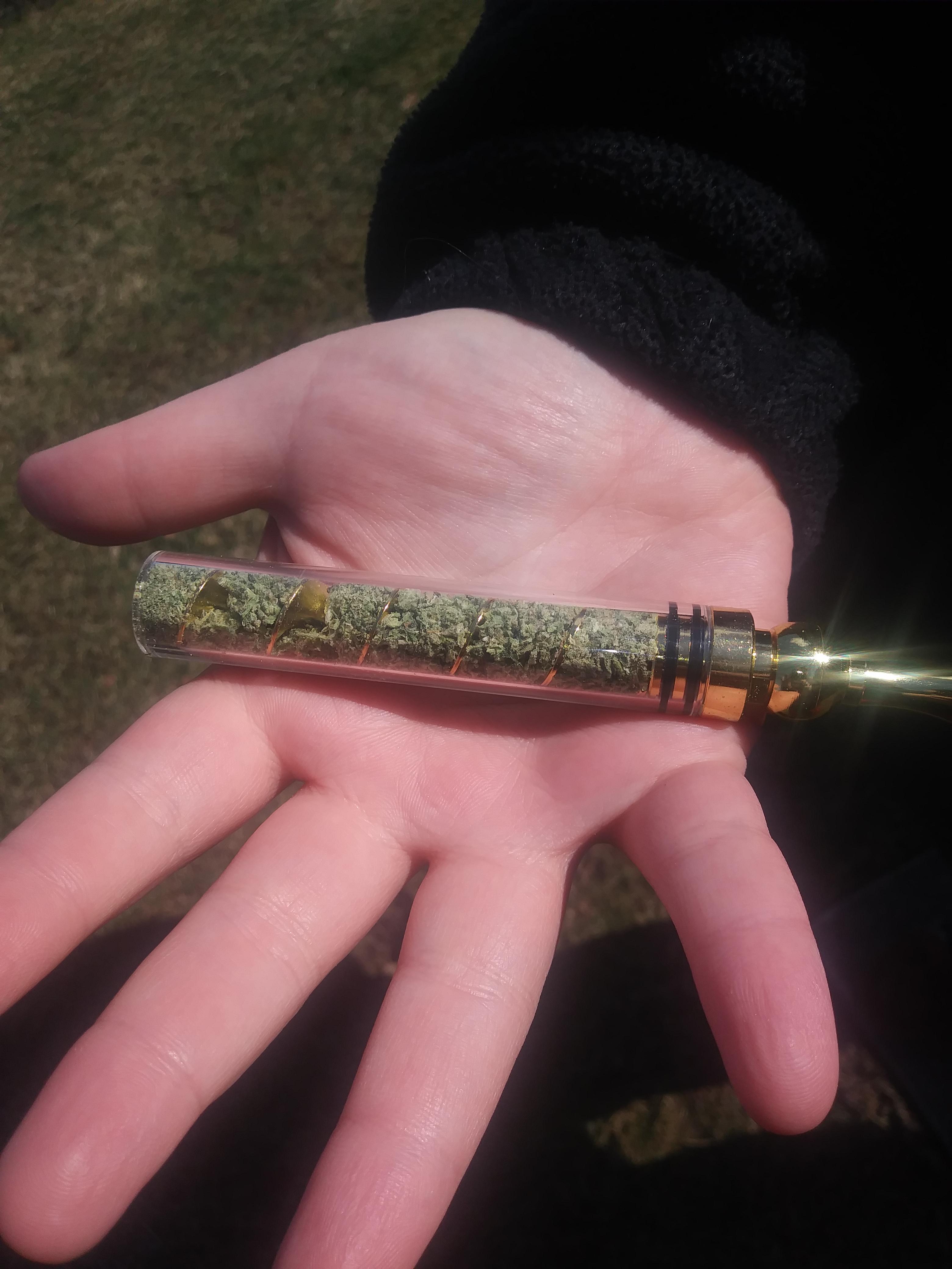 Freshly Packed Glass Blunt r/weed