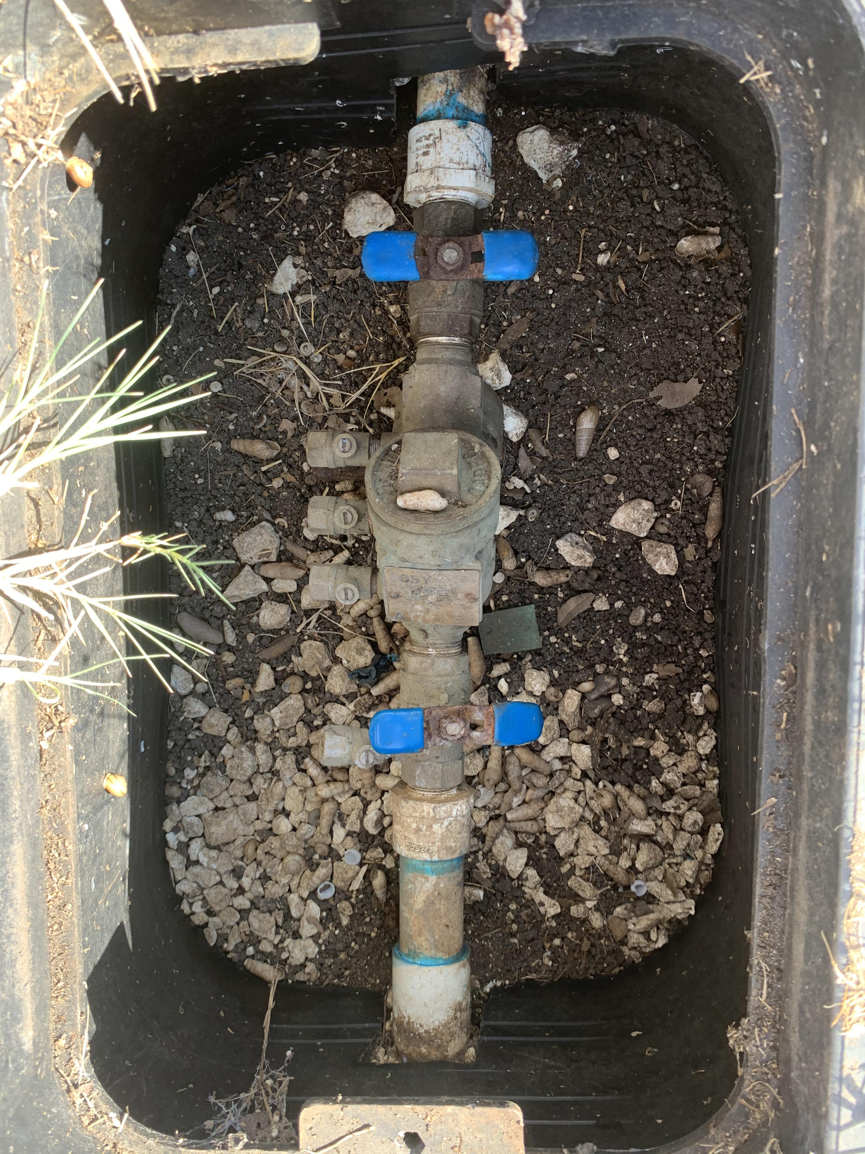 Out front of my house, under a lid—I thought it was my master water