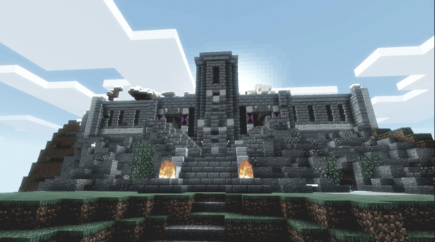 My build of High Hrothgar in a survival realm ^^ r/Minecraft