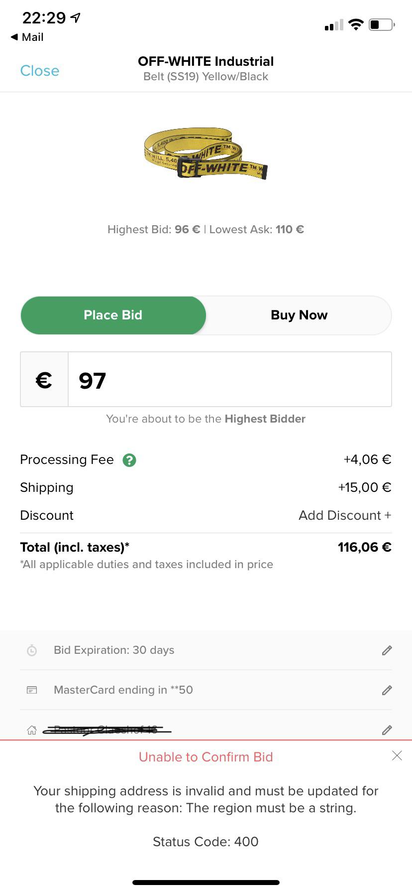 Can anyone explain this error? I just signed up and want to buy this