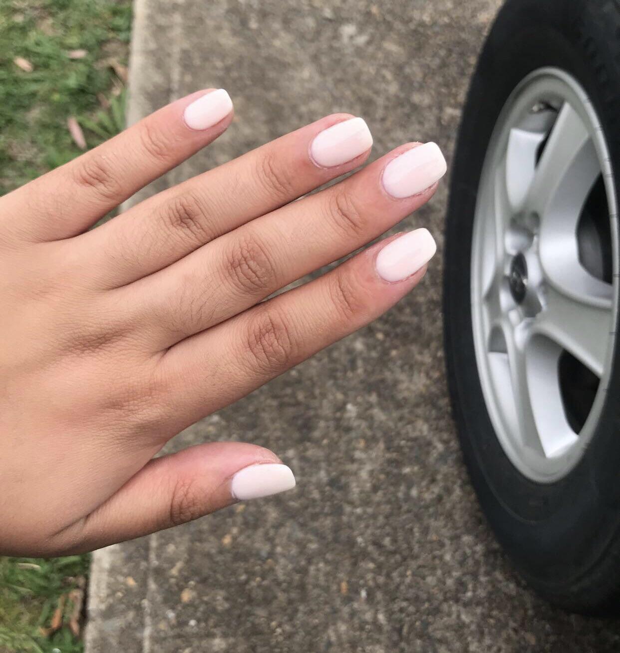 One of my favourite colours to get! My real nails with SNS dipping