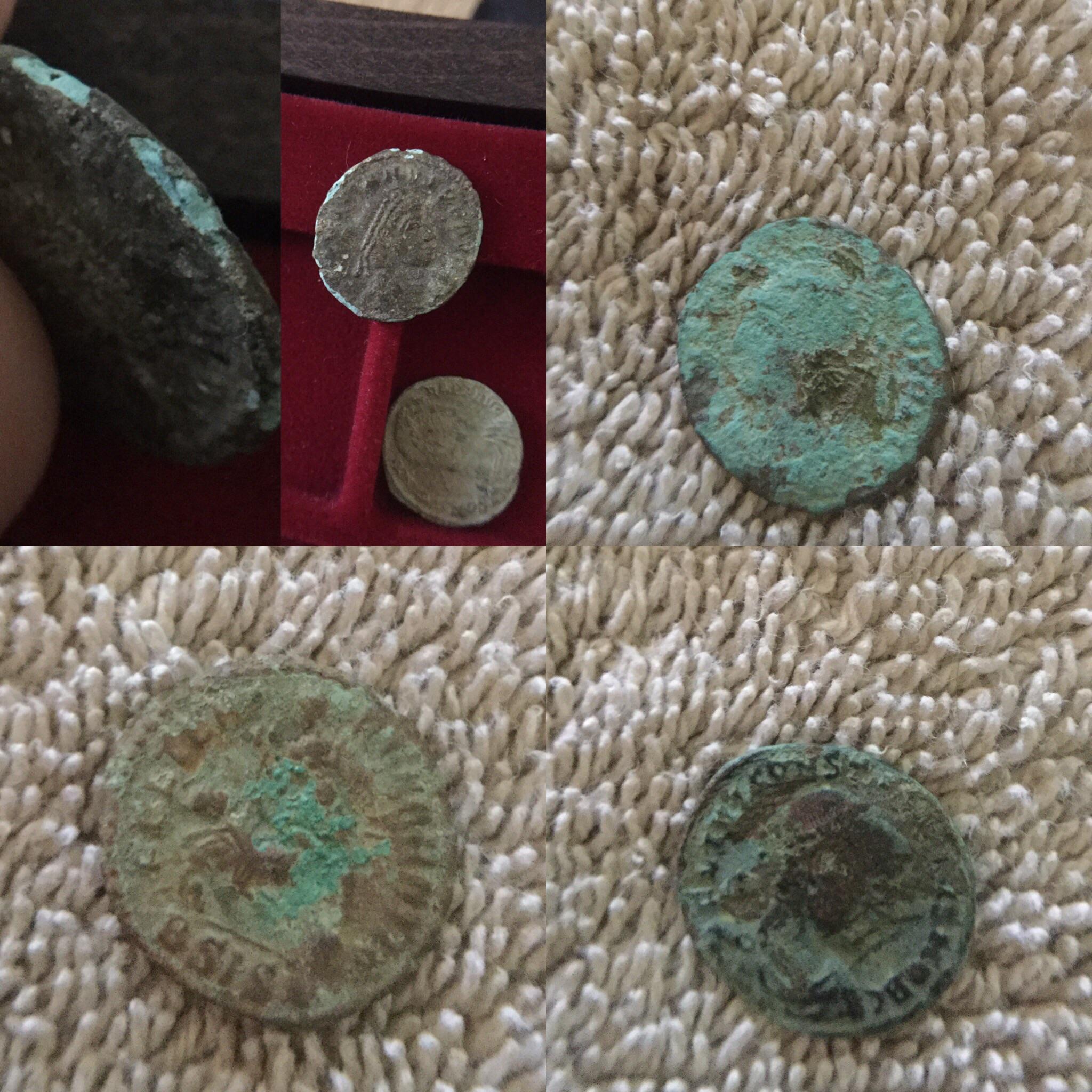 Do these coins have bronze disease? How I can I tell encrustation vs