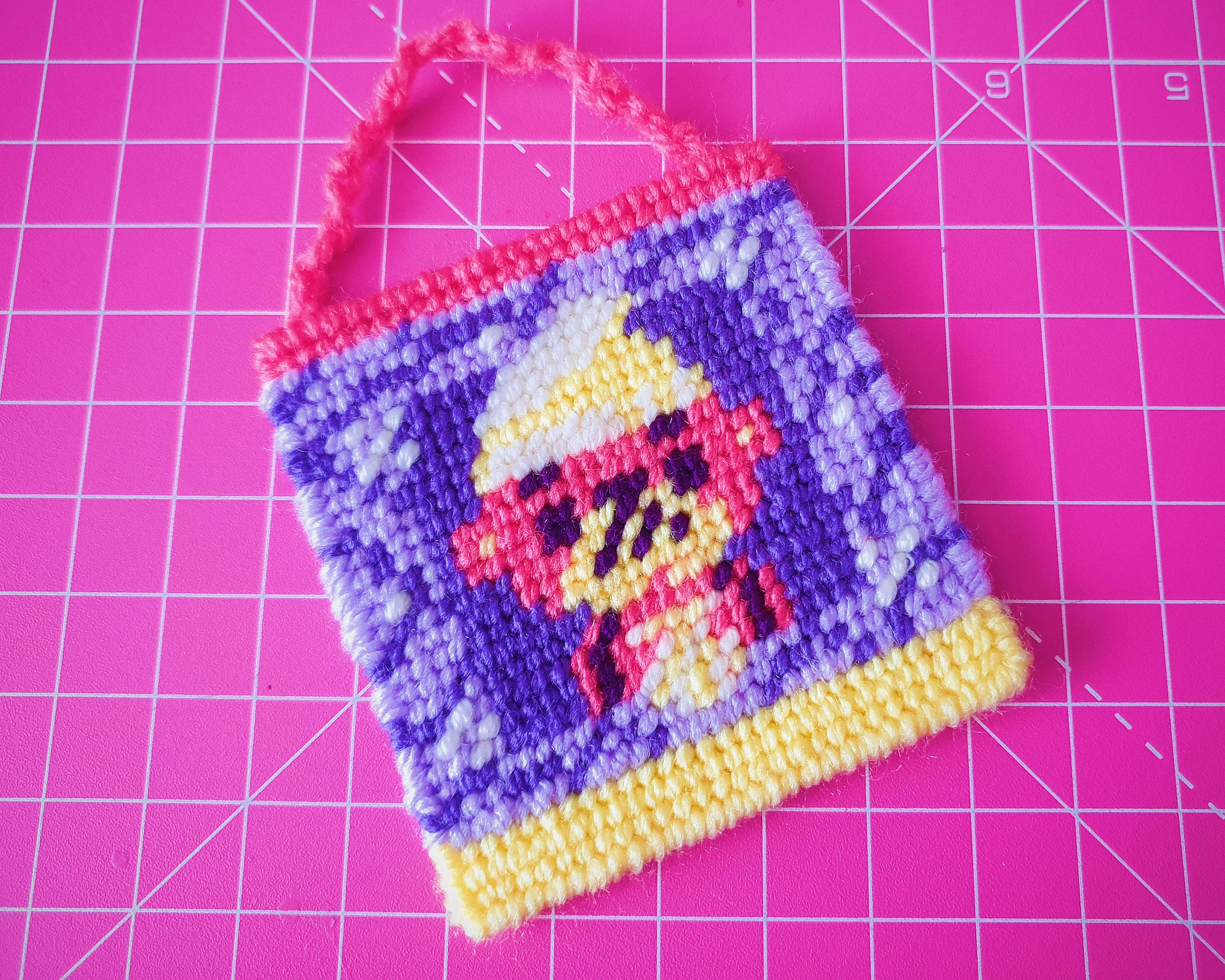 [OC] Made myself another tiny animal crossing wall hanging. This time