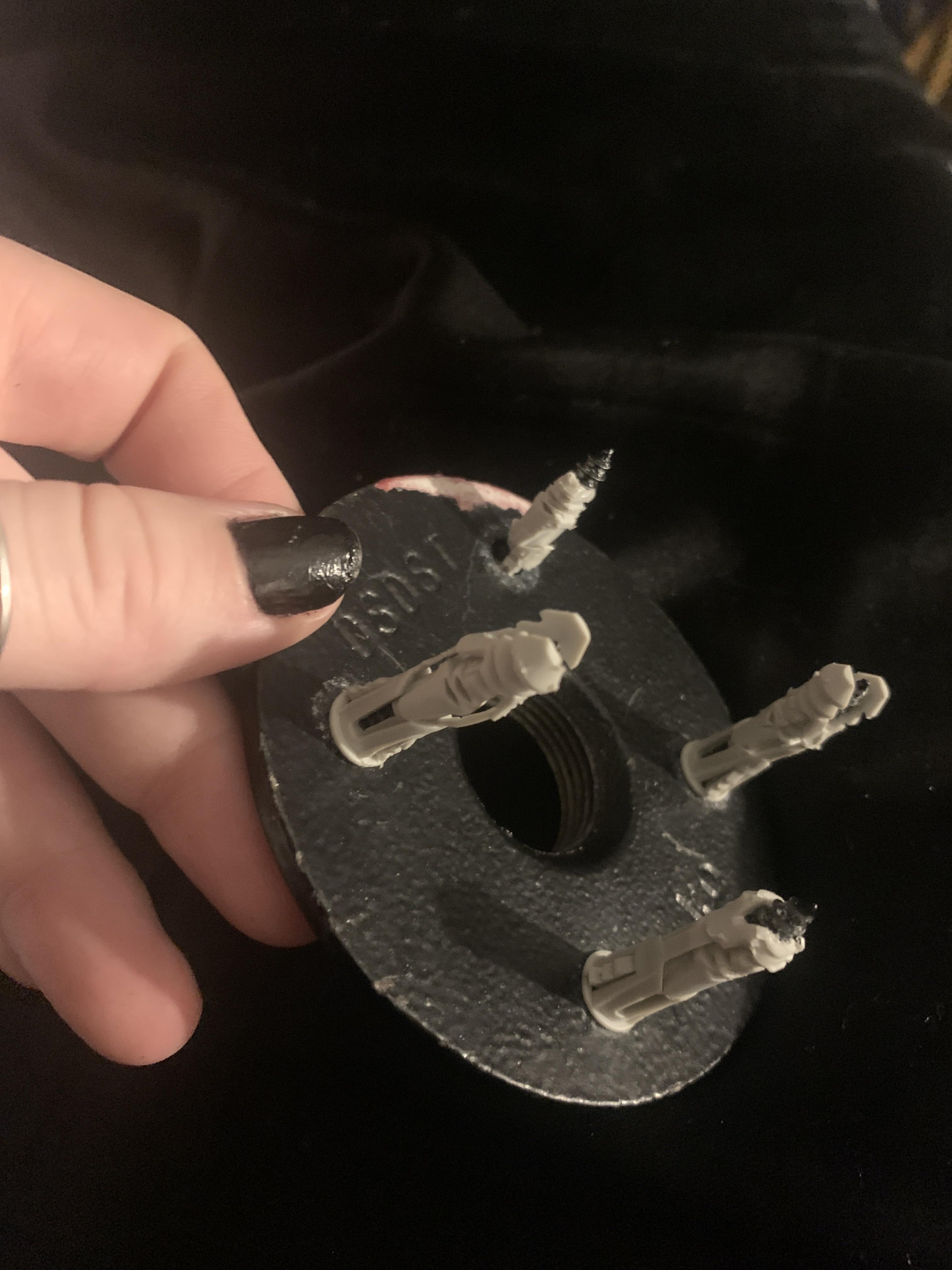 Removing drywall anchor to screw? theres no way to remove screws from