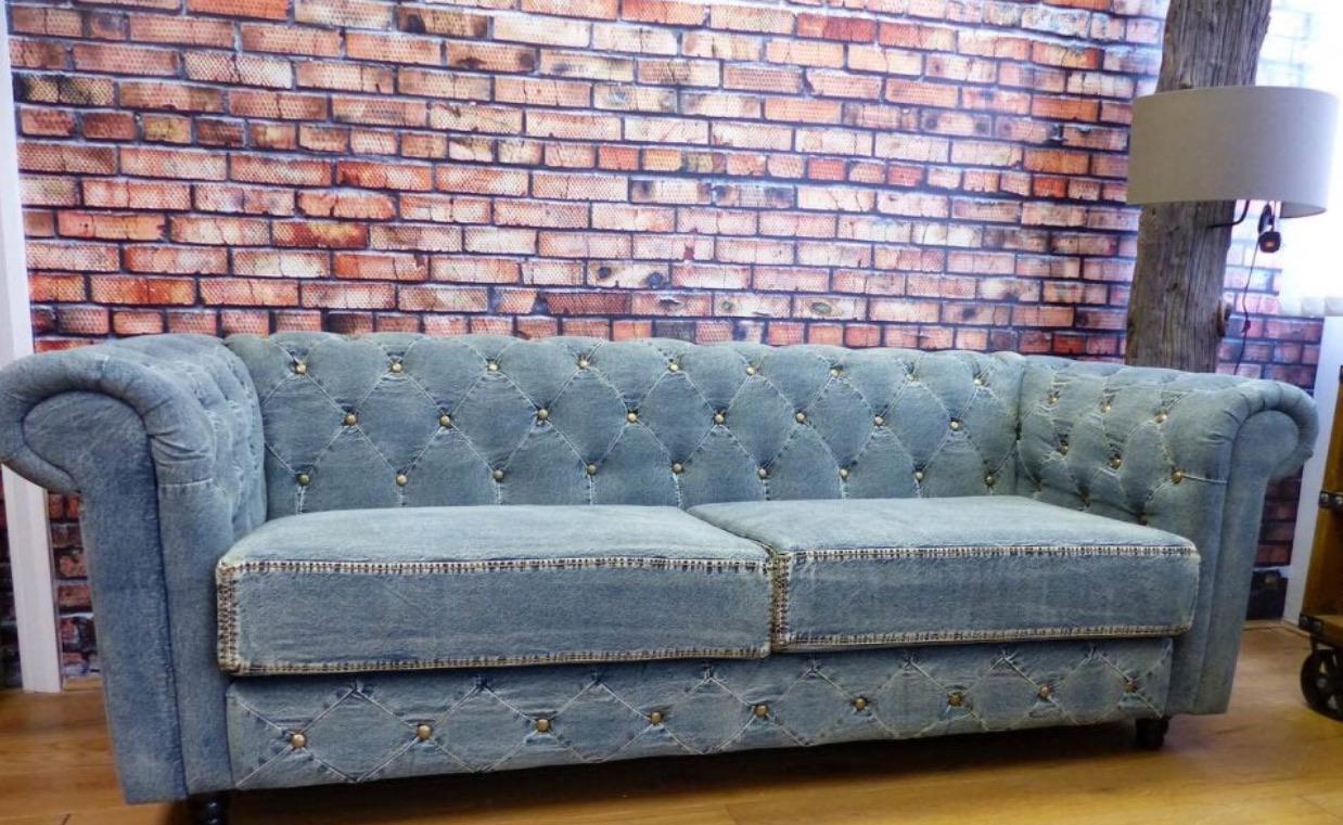 This completely denim sofa. It retailed for £1250 when it was on sale