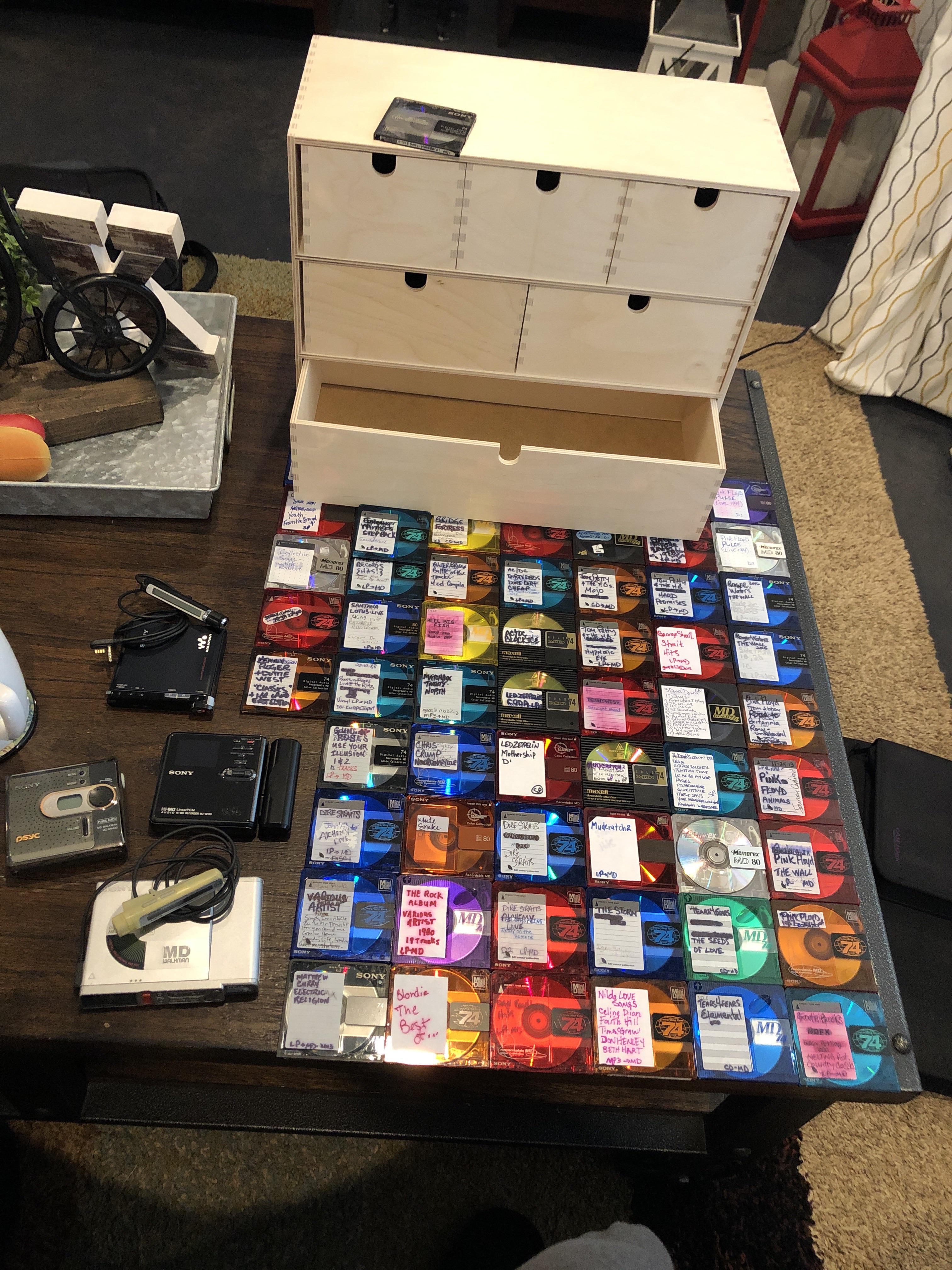 My MD player collection minidisc