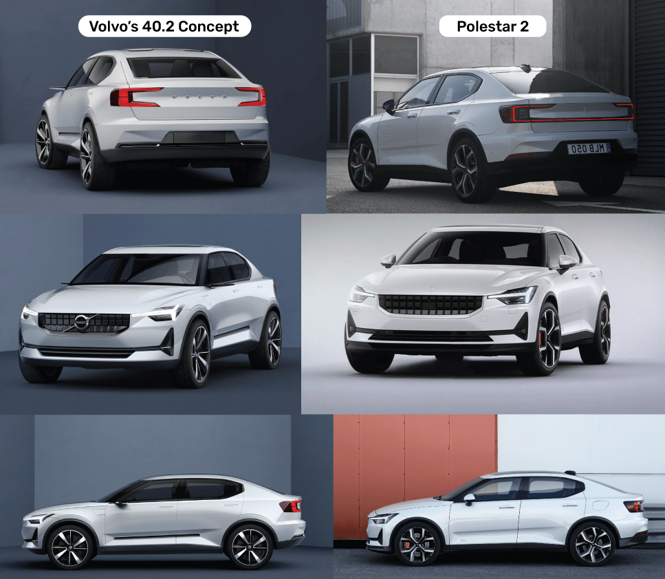 Polestar 2 vs Volvo Concept 40.2 Polestar