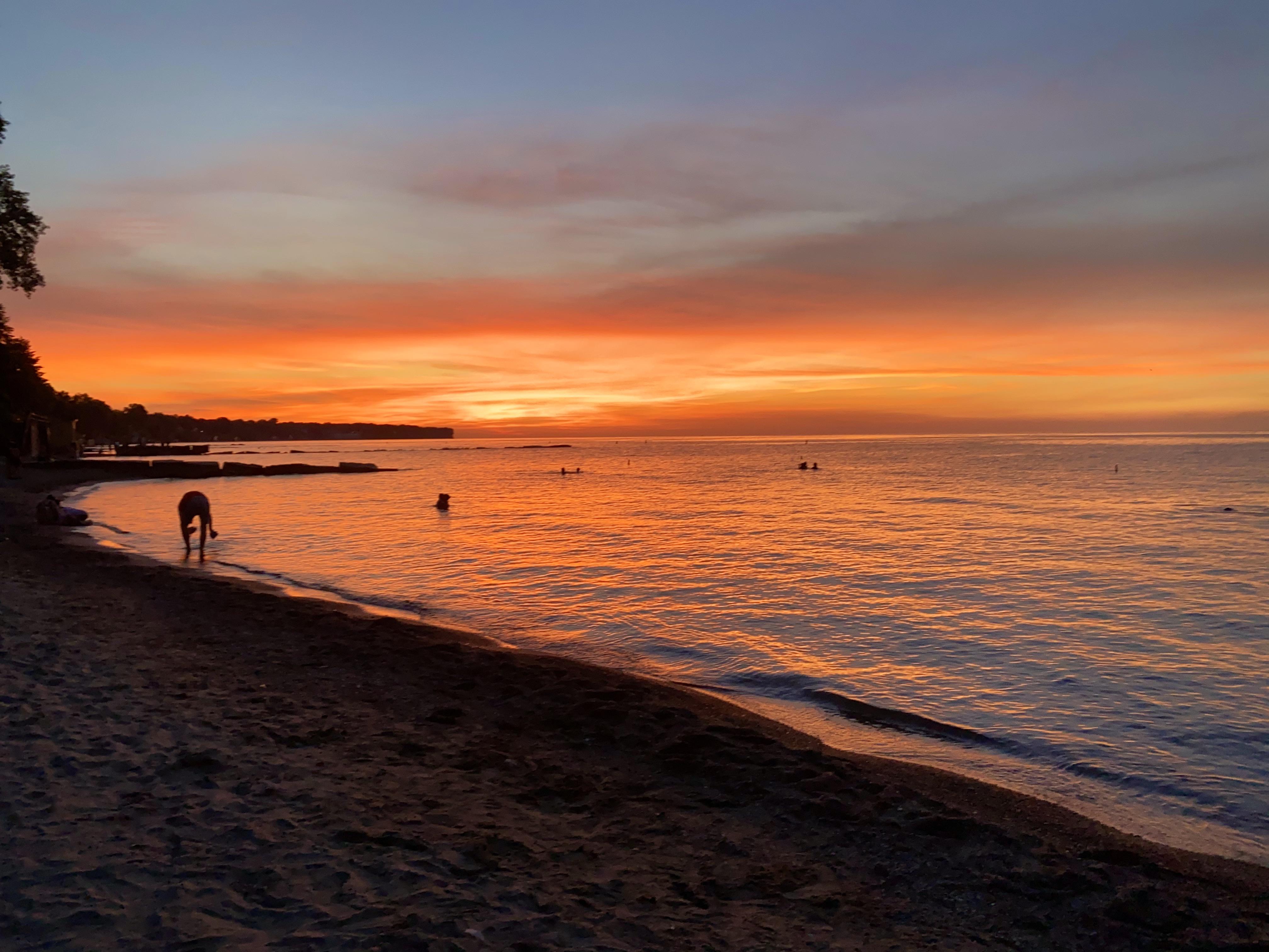 Sunset at Huntington Beach. Bay Village, OH r/sunset