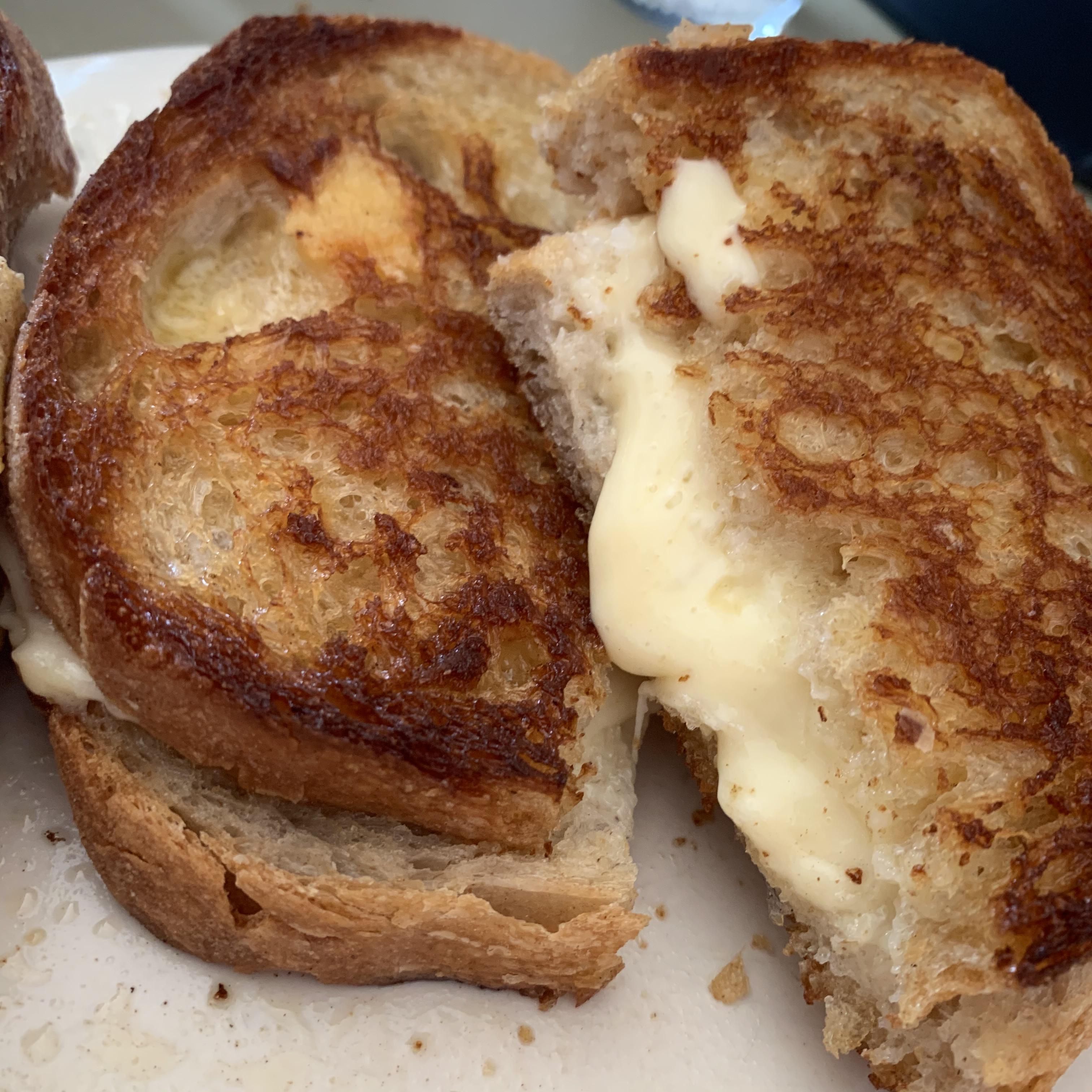 I made a grilled cheese sandwich for linch today. French sourdough