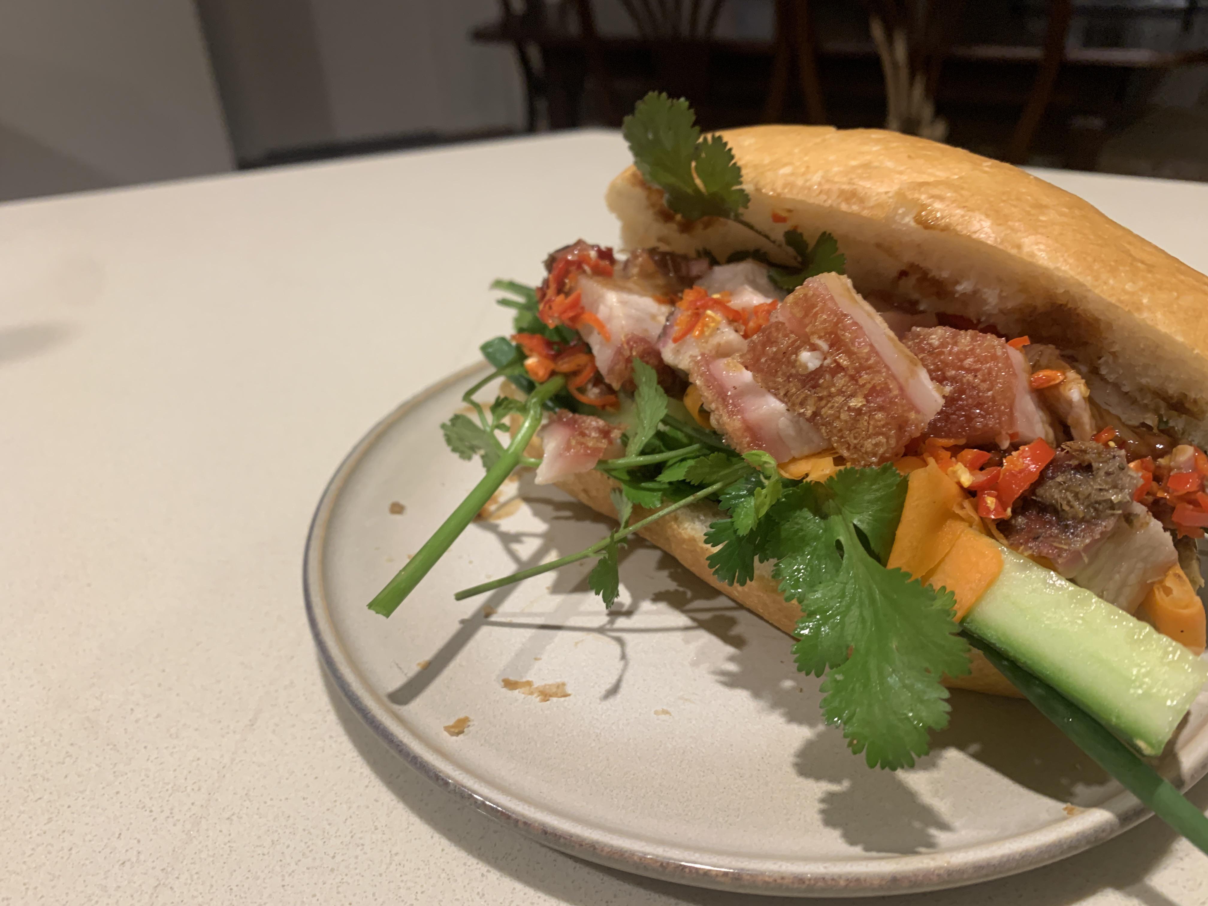 [homemade] Vietnamese crispy pork roll r/food