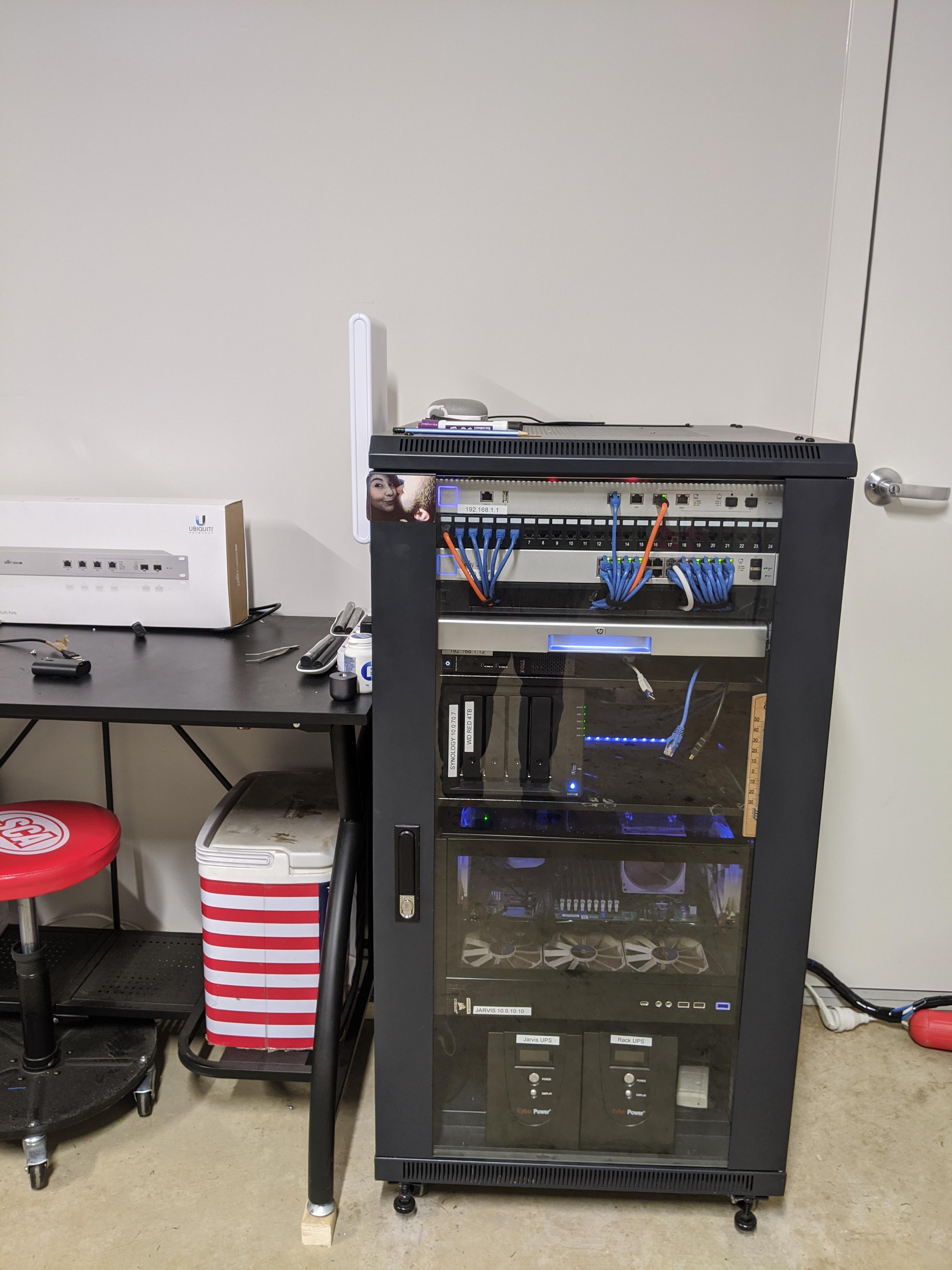 Rack is slowly getting there can't wait to add the Synology expansion