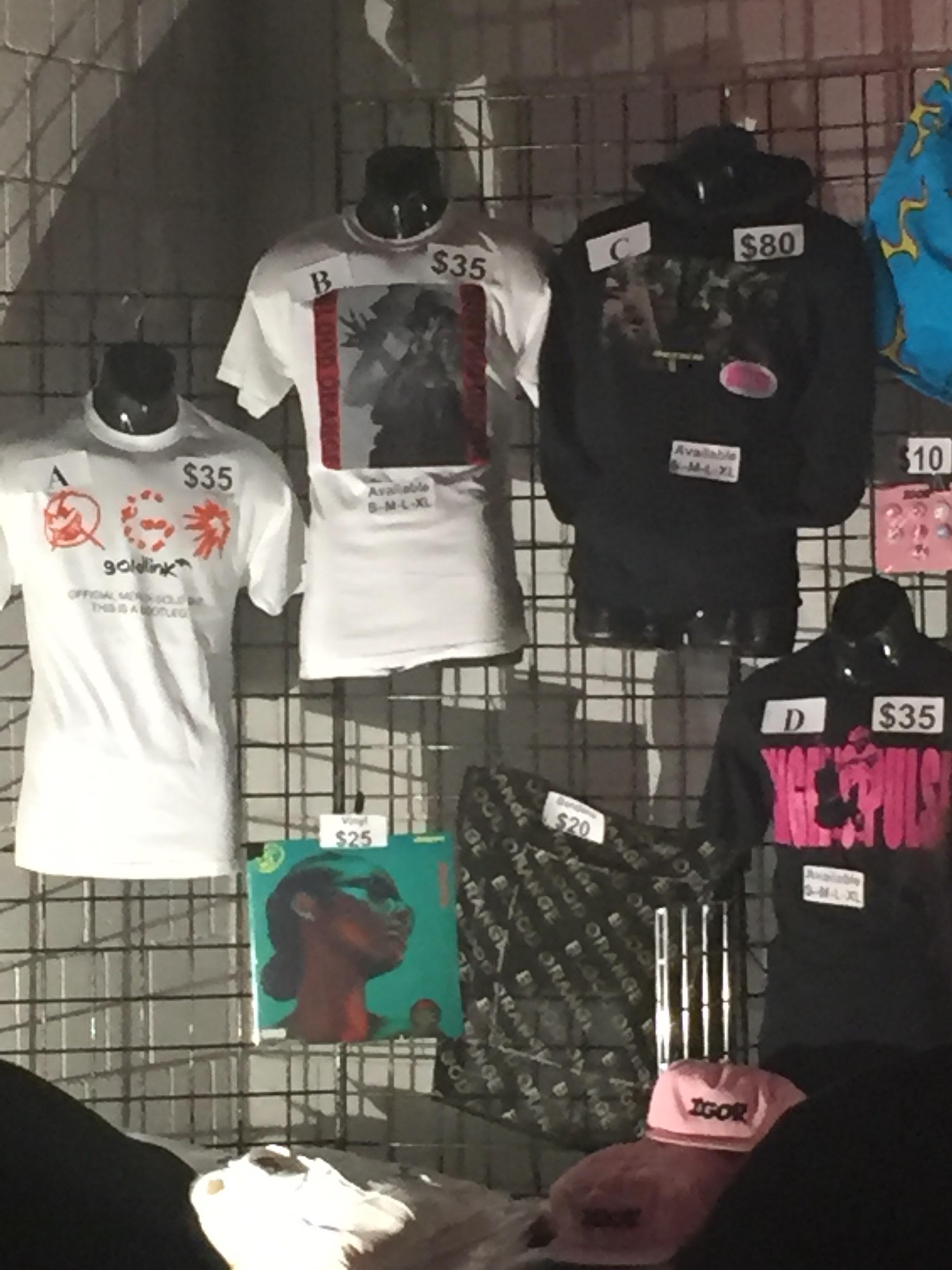 Not the best pic but the top left is the blood orange merch someone
