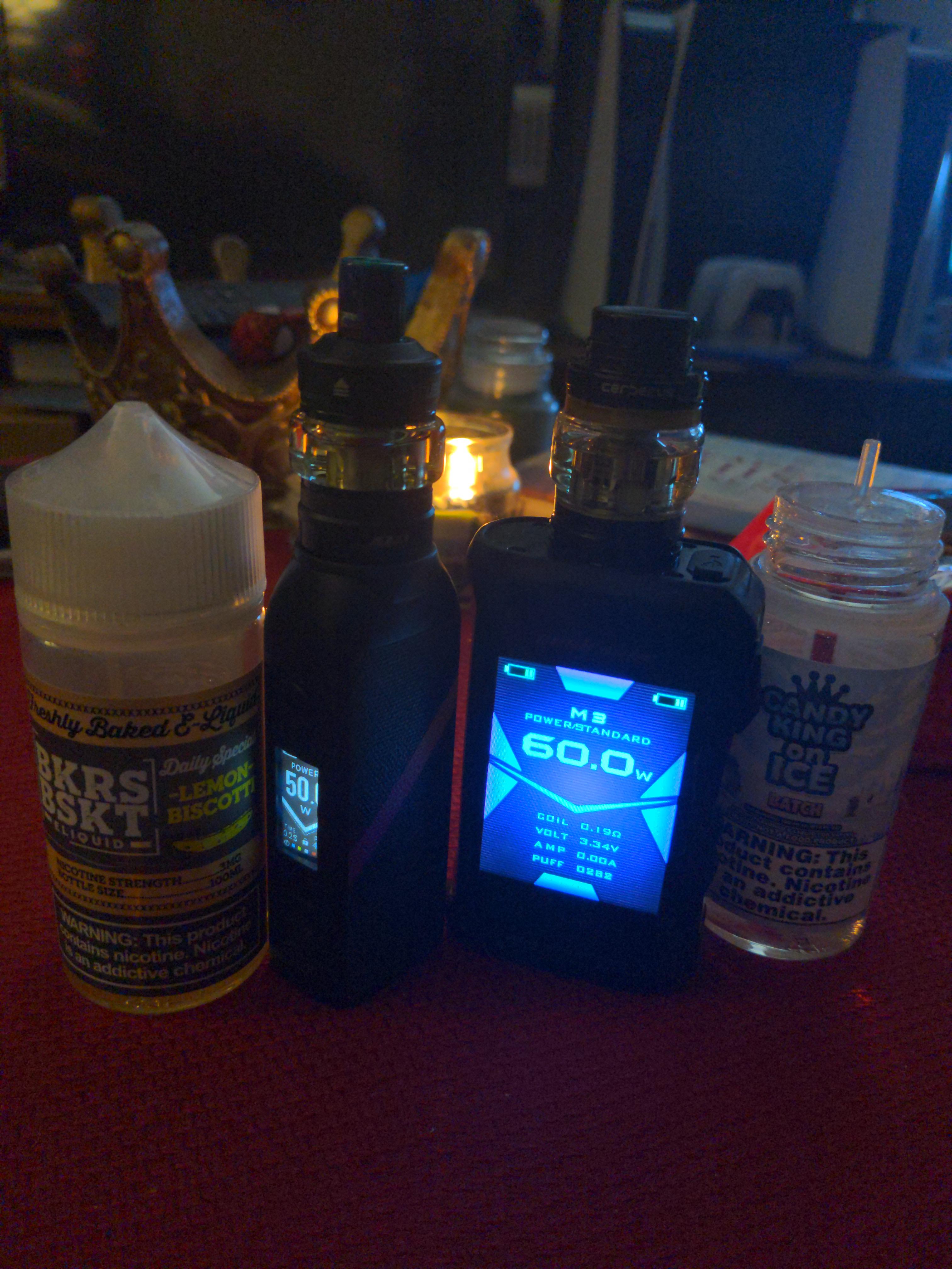 Rate my setup. Aegis X is my work/dirty hands vape, Lost Vape BTB is my
