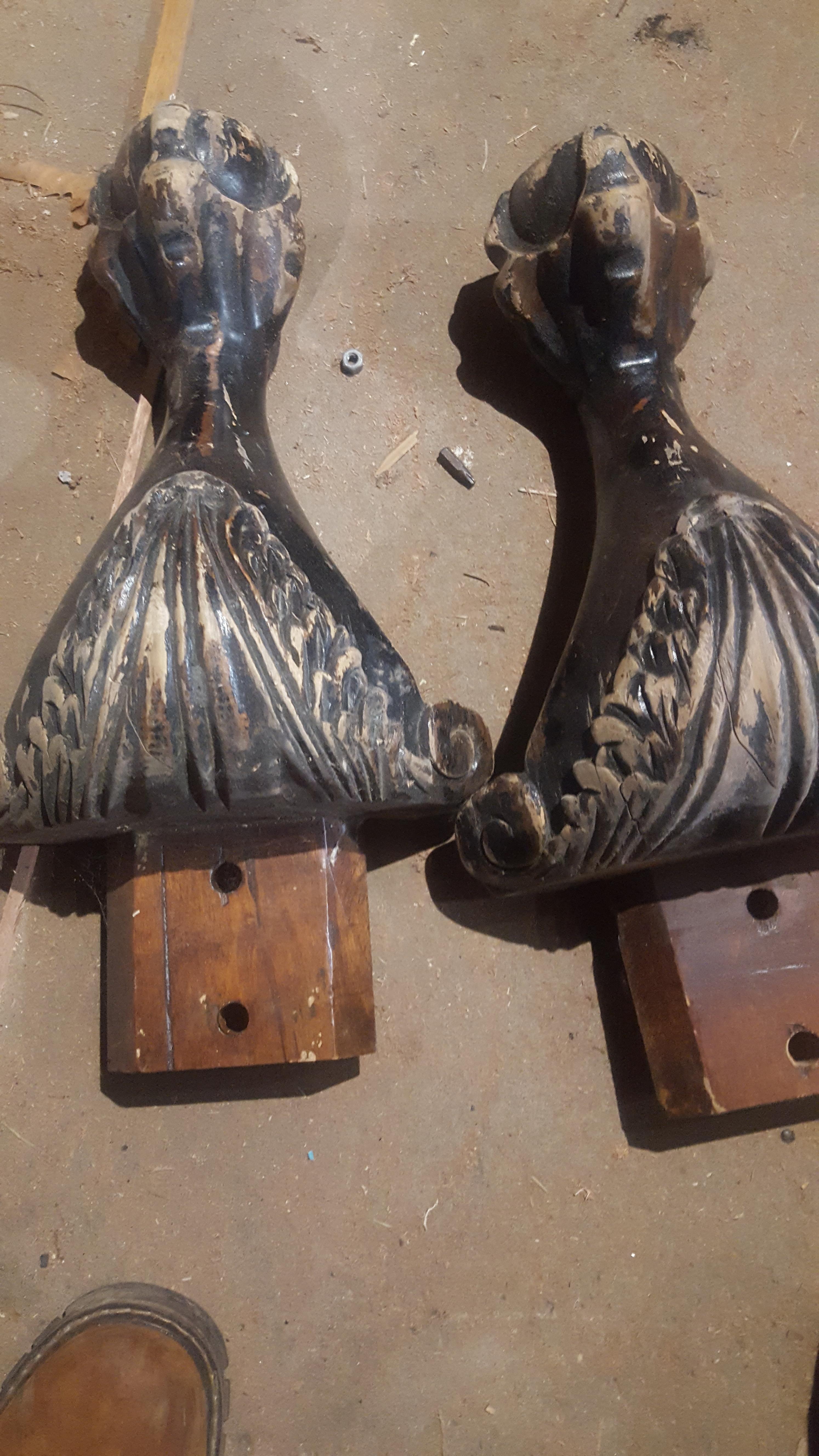 Best way to remove spray paint and restore this amazingly carved table? Pic album inside r