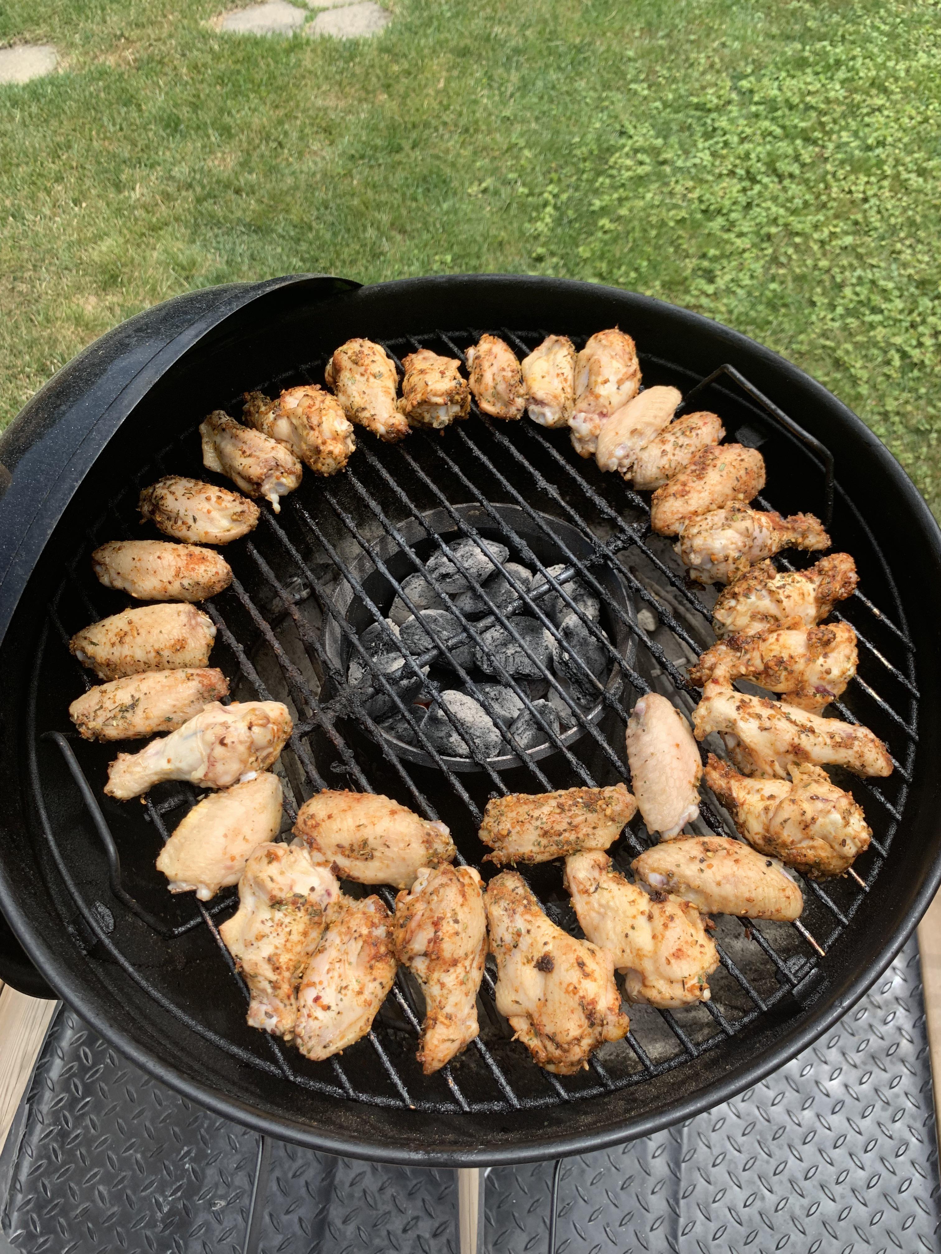 er 19 with homemade vortex and chicken wings I need a bigger grill
