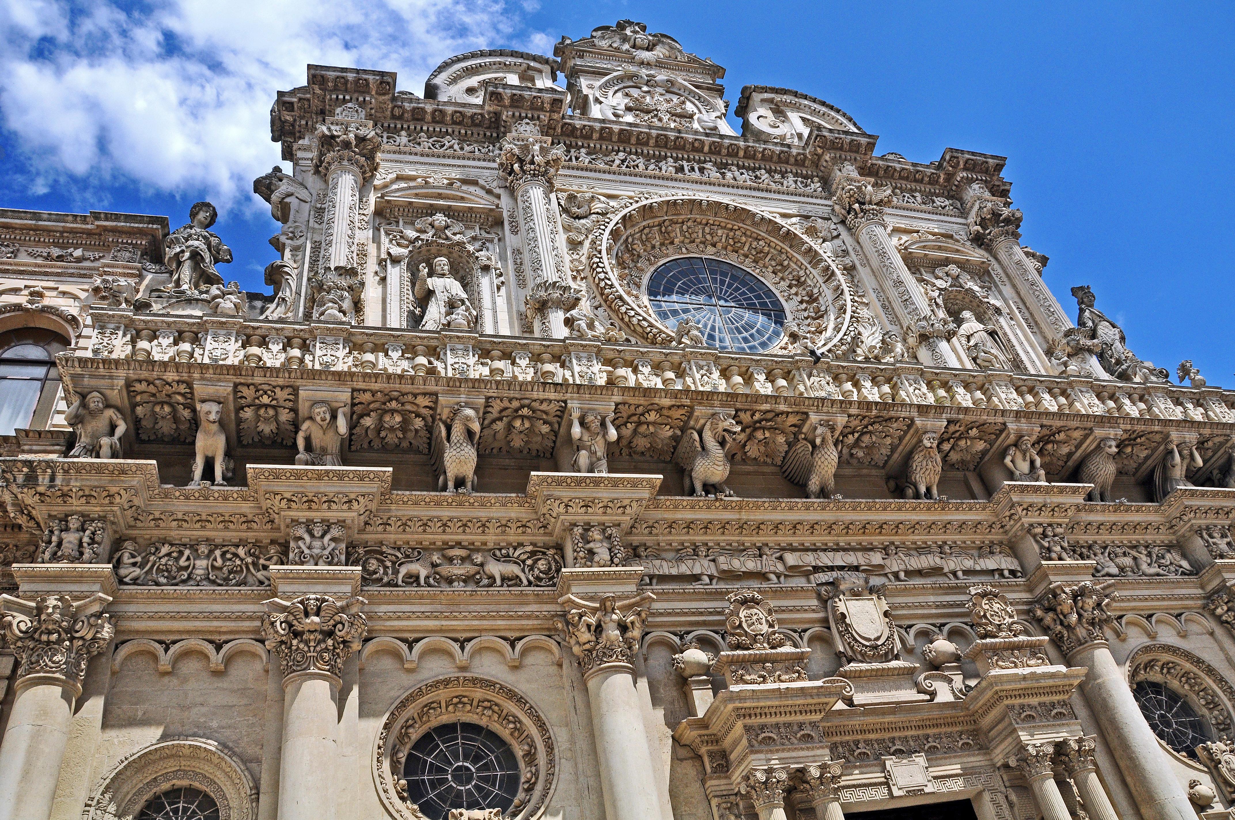 Baroque triumph at the Basilica of the Holy Cross in Lecce, Apulia, Italy r/europe