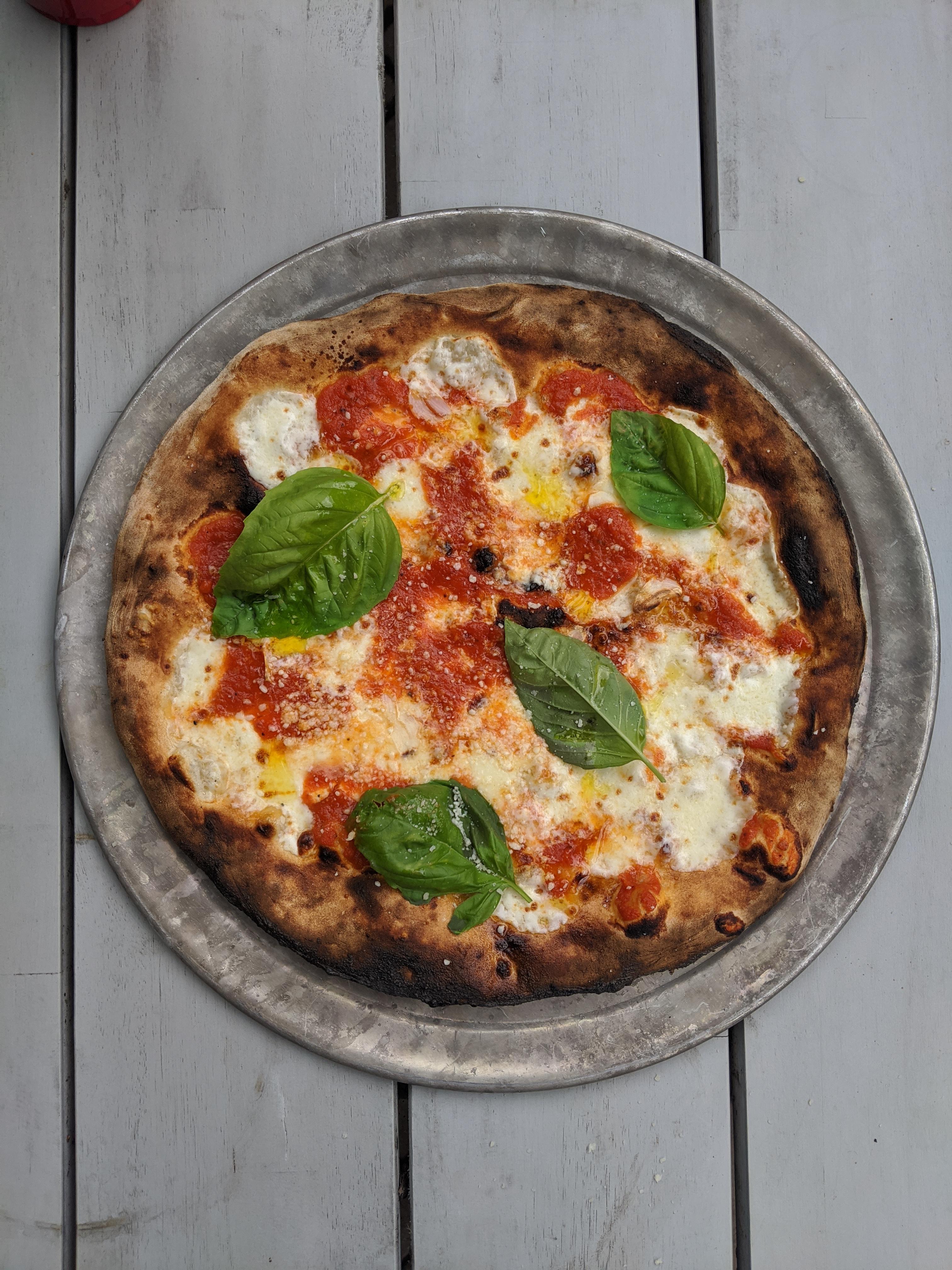 [Homemade] Wood Fire Cooked Pizza r/food