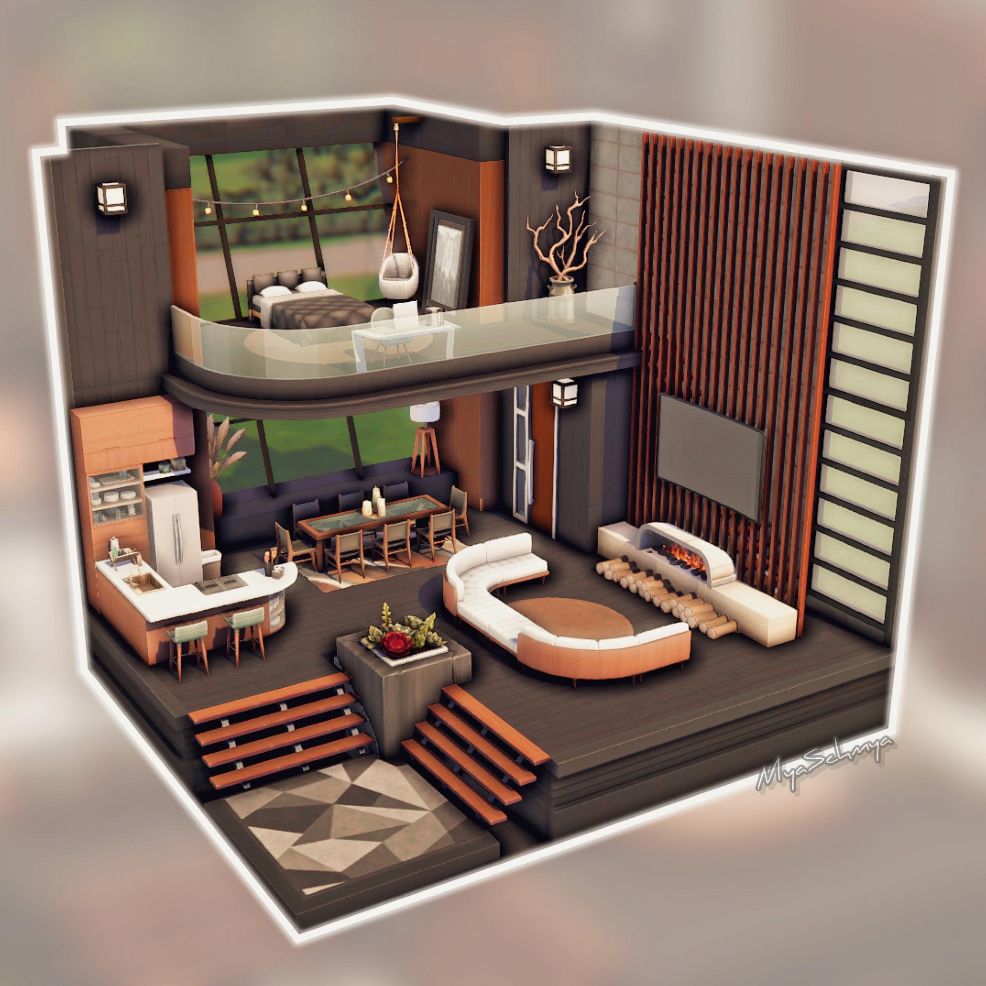 Luxury Modern Loft (No CC/Yes TOOL) r/Sims4