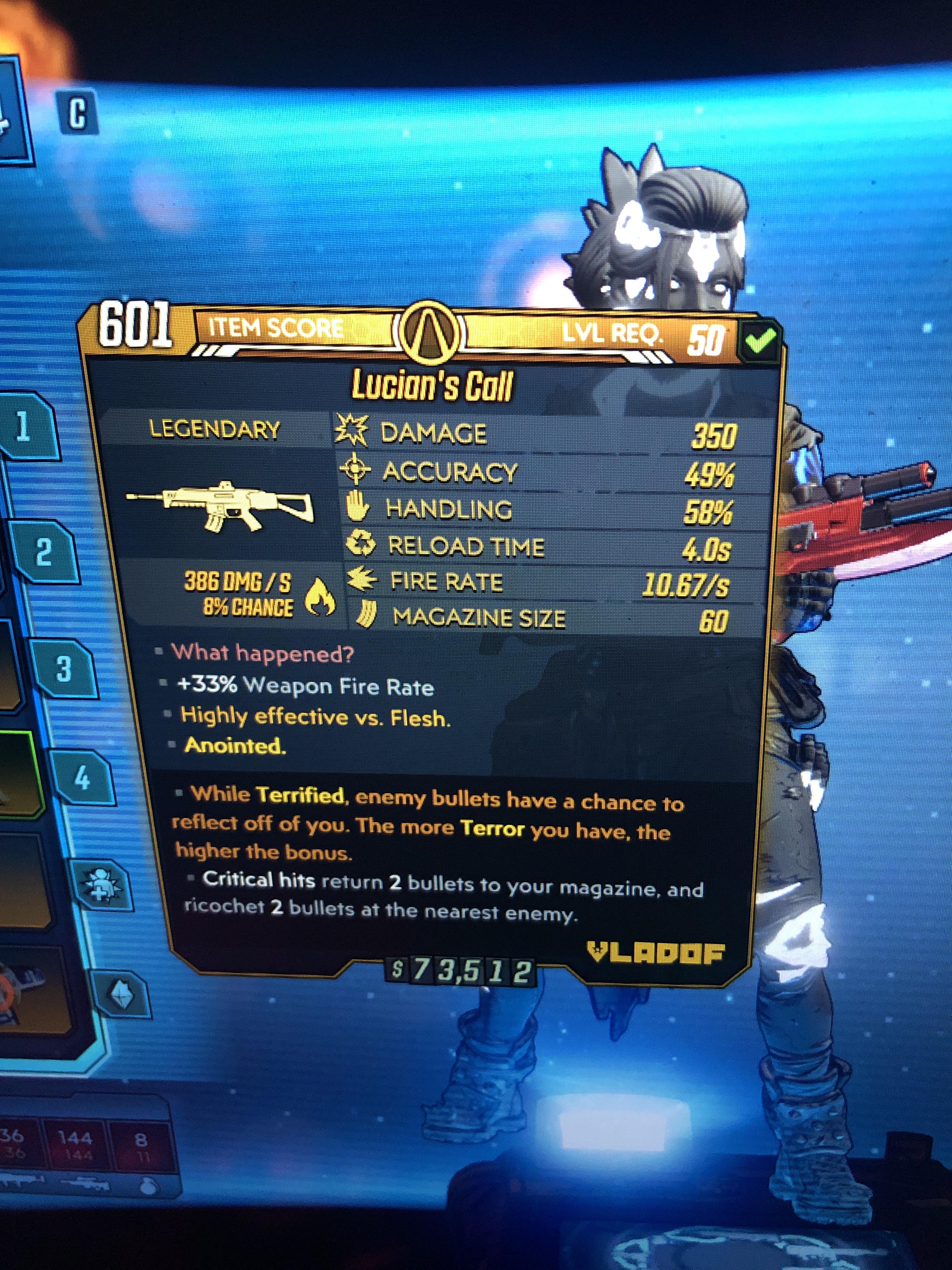 My highest item score yet. What’s yours? r/borderlands3